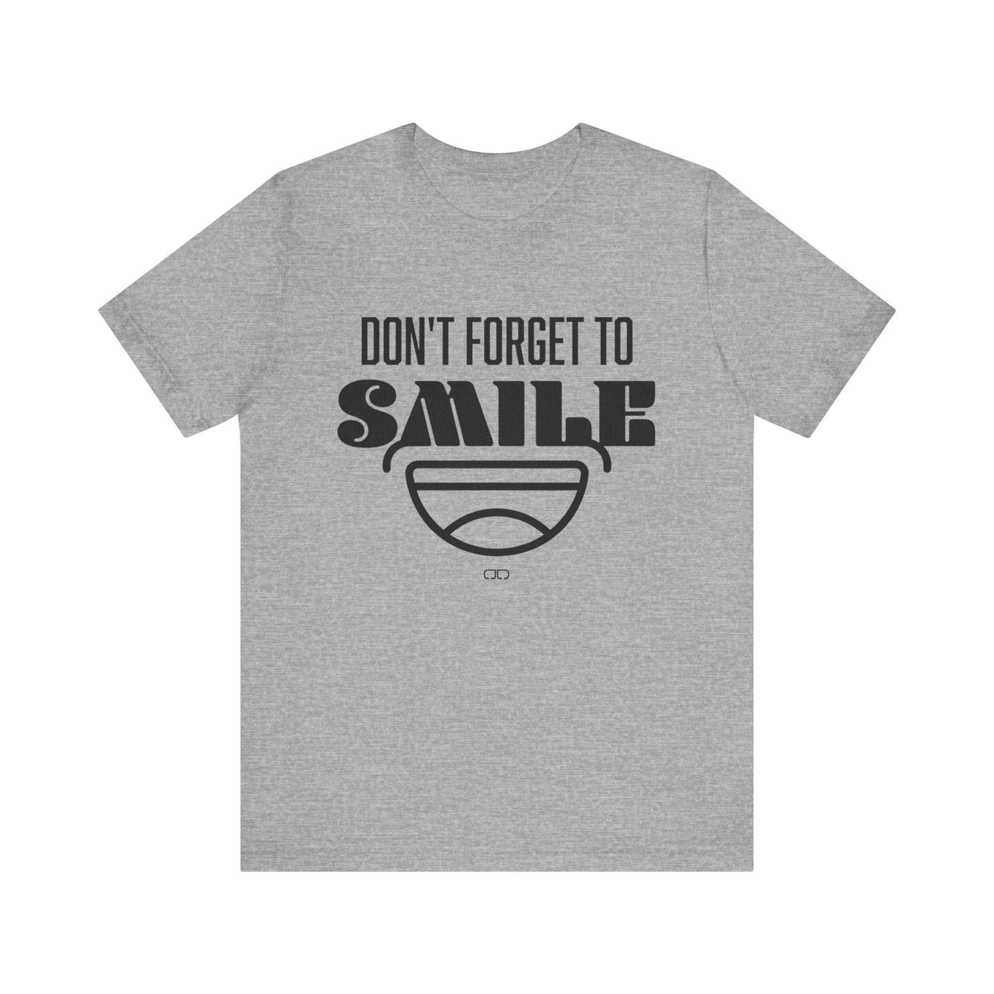 Don't Forget to Smile Tee, Motivational Shirt, Unisex Graphic Tee, Casual Wear, Gift for Friends, Positive Vibes