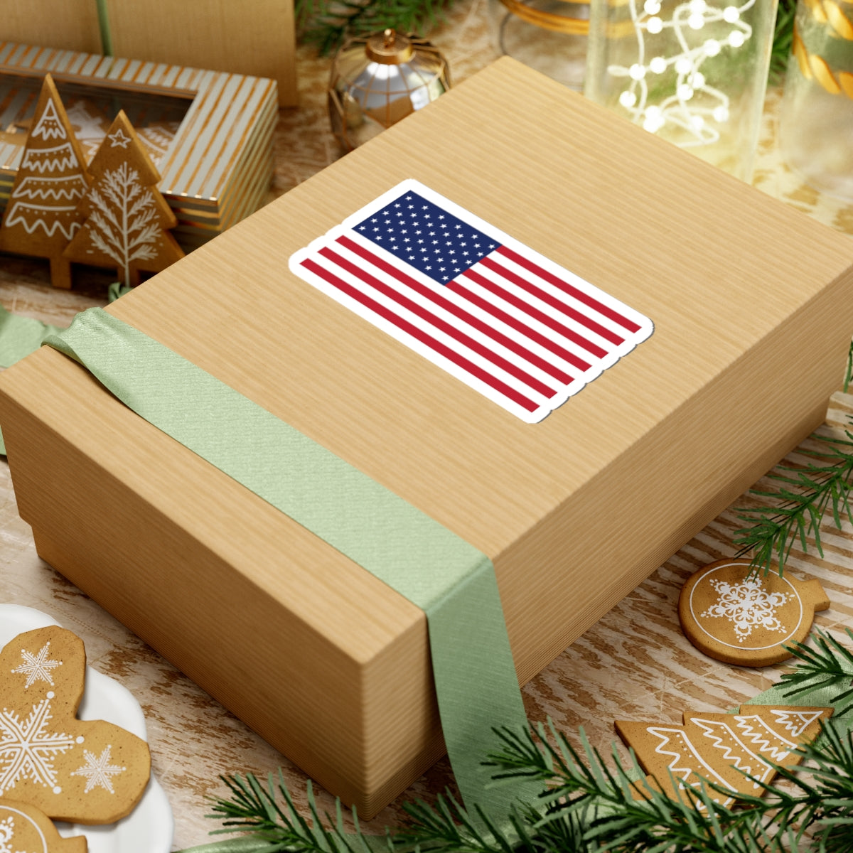 American Flag Stickers, Laptop Décor, Independence Day Gifts, Travel Stickers, USA Pride