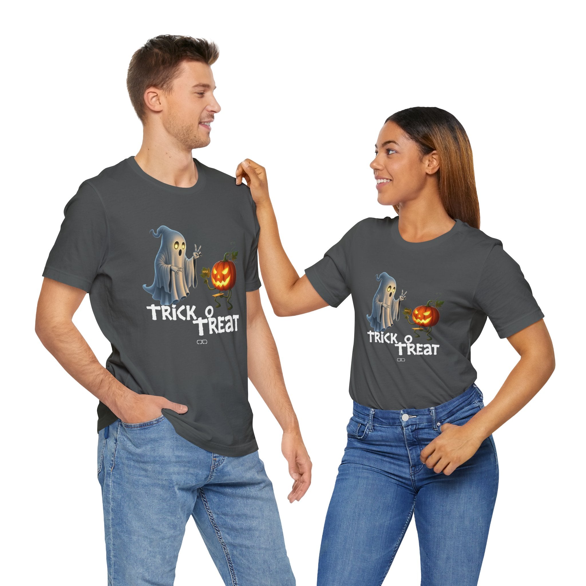 Halloween Trick or Treat T-Shirt, Spooky Shirt, Ghost Tee, Pumpkins Tee, Fall Fashion, Halloween Costume Top