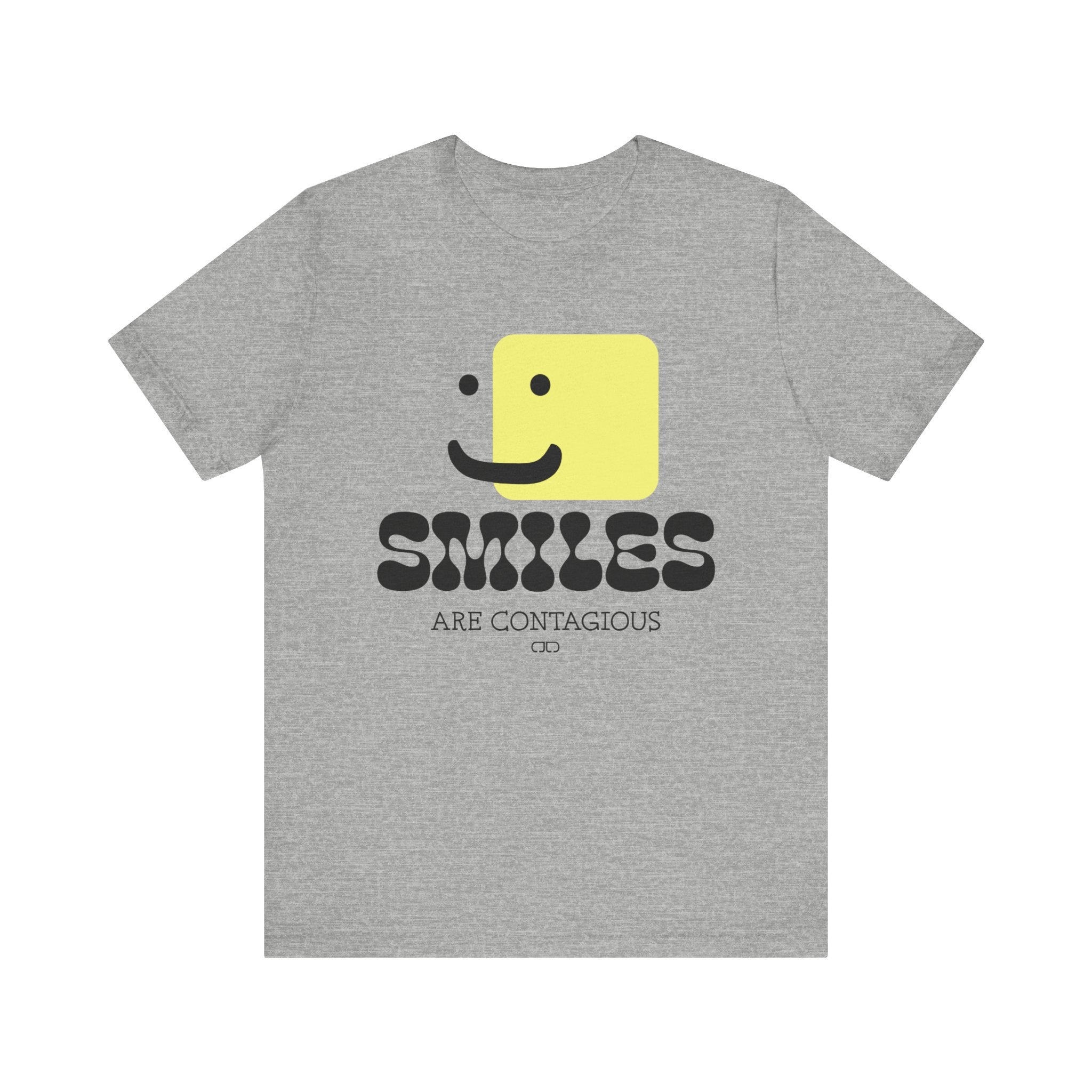 Smiles Are Contagious Unisex Tee - Positive Vibes T-Shirt, Casual Daily Wear, Gift for Friends, Cute Graphic Top, Fun Humor Clothing