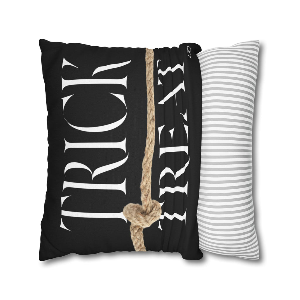 Halloween Trick or Treat Pillowcase, Spun Polyester Home Decor, Cozy Autumn Vibes, Seasonal Cushion Cover, Perfect for Fall Celebrations