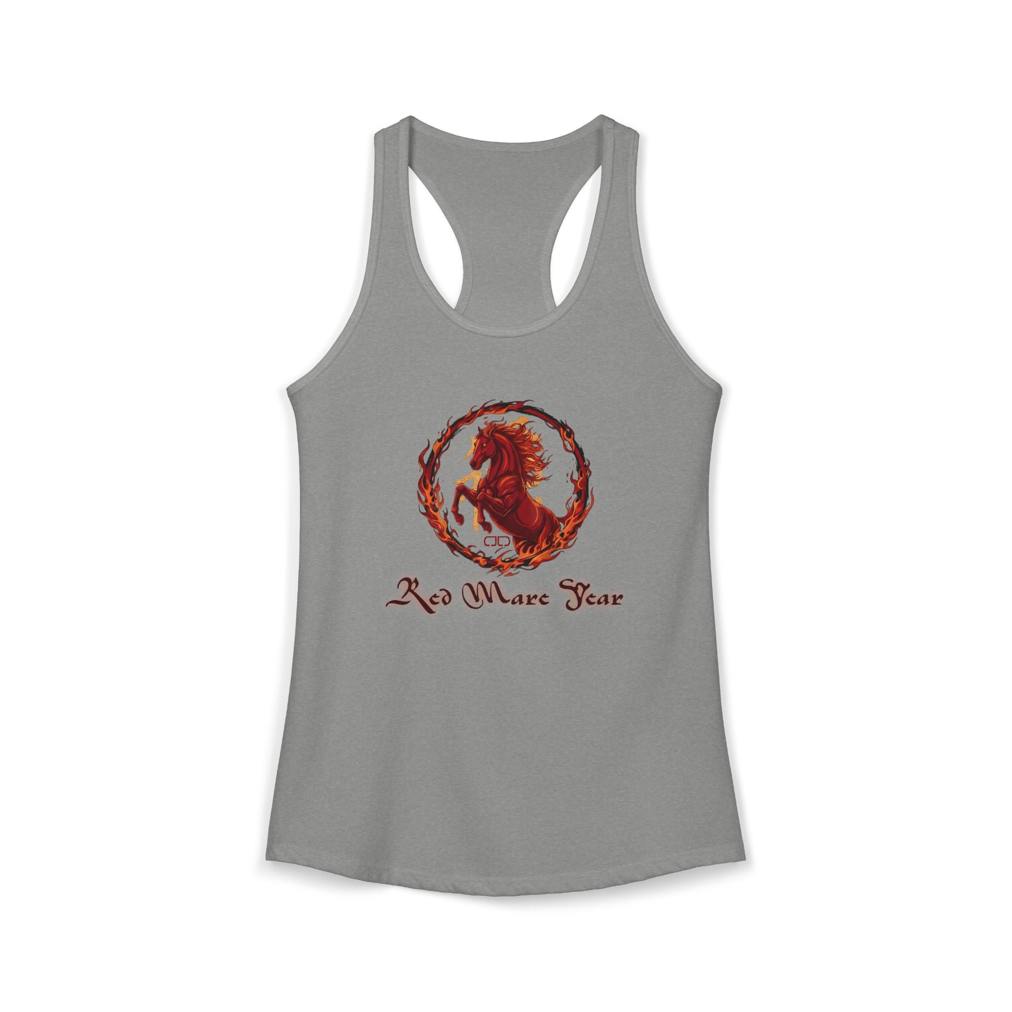Red Mare Year - Year of the Horse Racerback Women's Tank Top