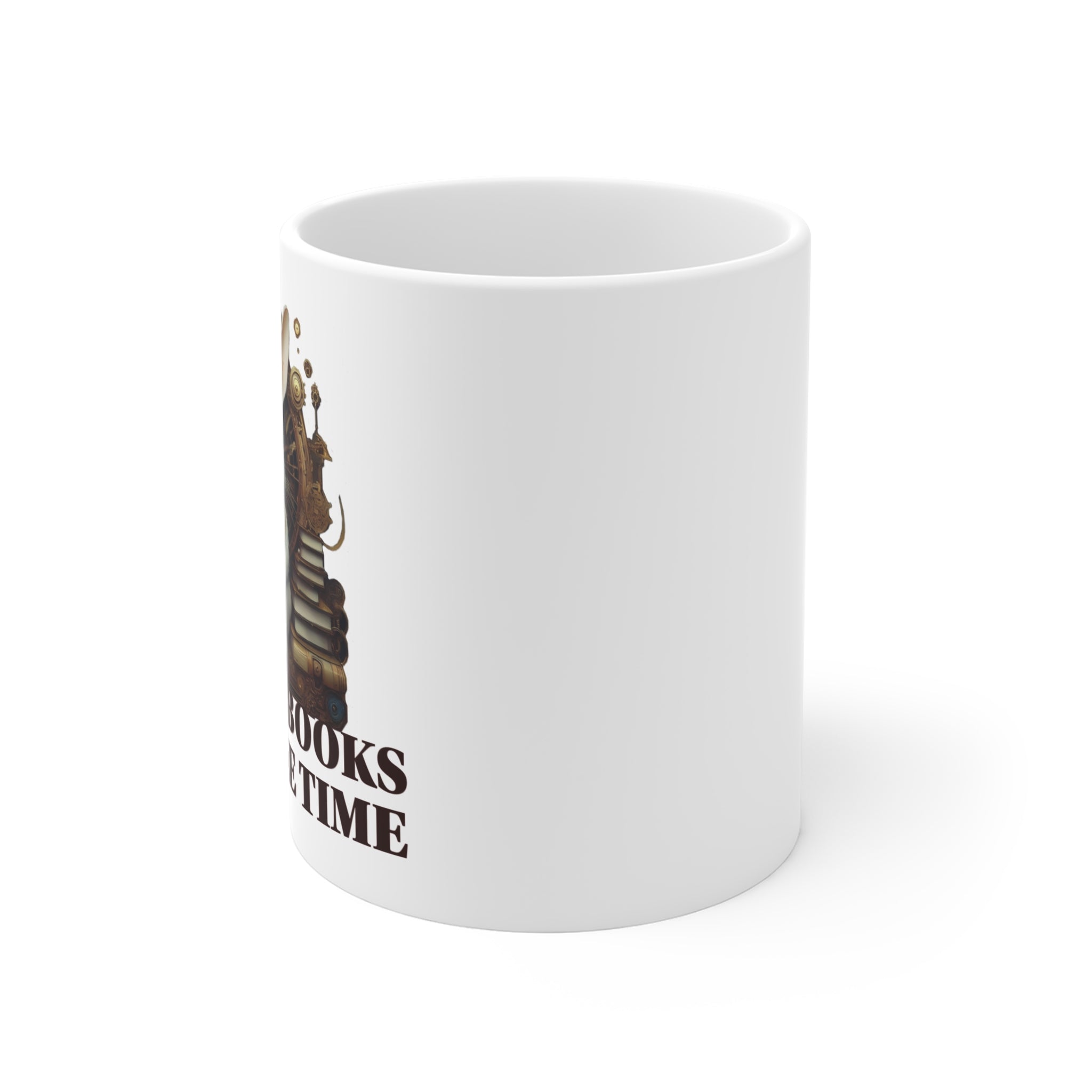 White Rabbit, whimsical Book Lover's Mug | Literary Gift, Rabbit Design, Reading Enthusiast, Coffee Cup, Birthday Present, Bookish Decor