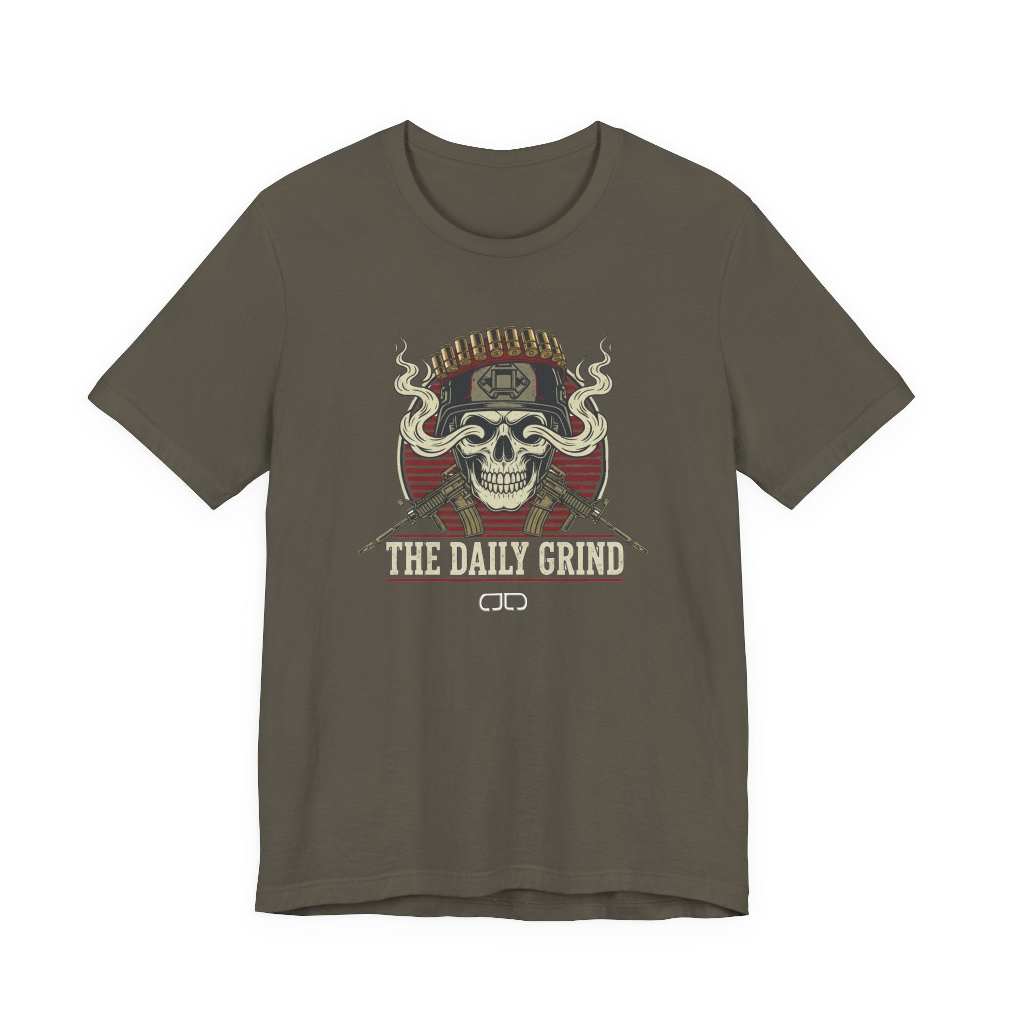 The Daily Grind Skull Tee — Vintage Rider Motorcycle T‑Shirt