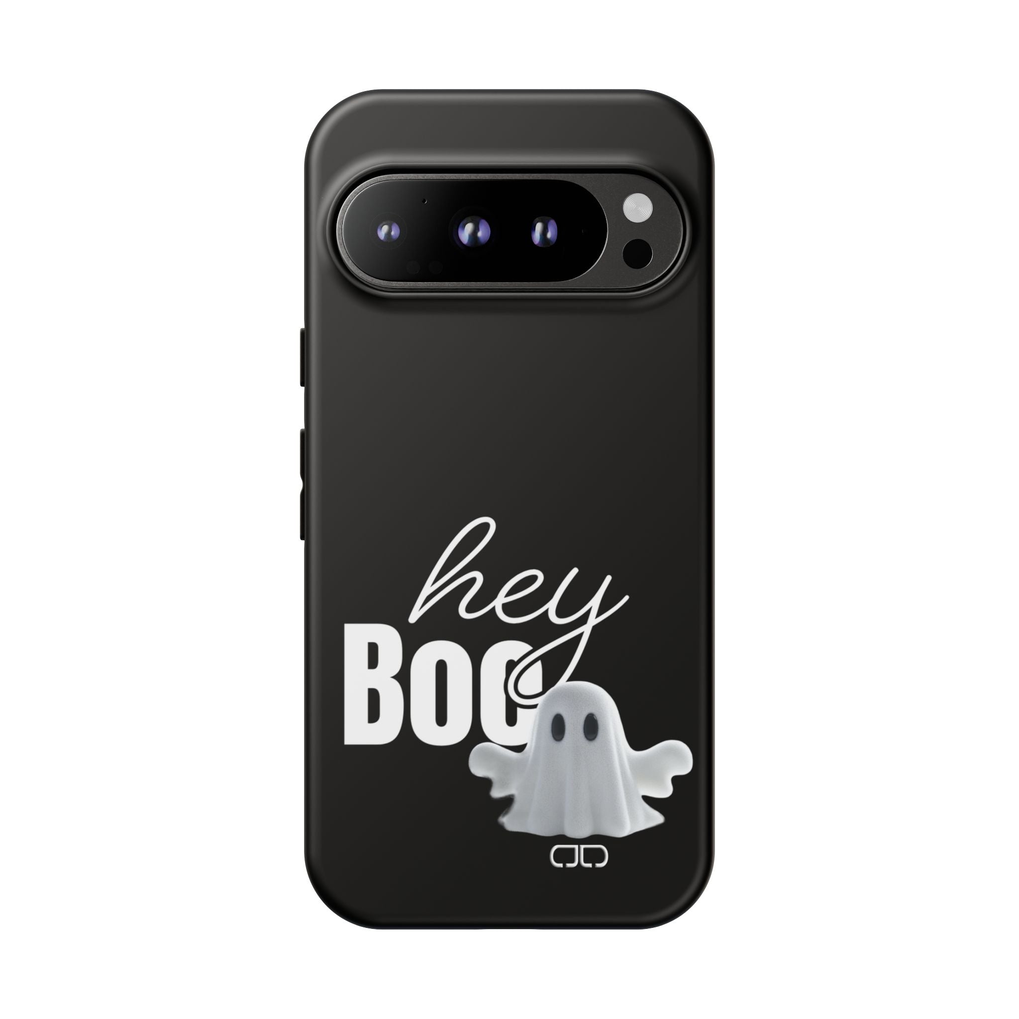 Hey Boo Tough Case, Ghost-Themed Phone Case, Cute Halloween Accessory, Spooky Gift for Friends, Tech Halloween Decor