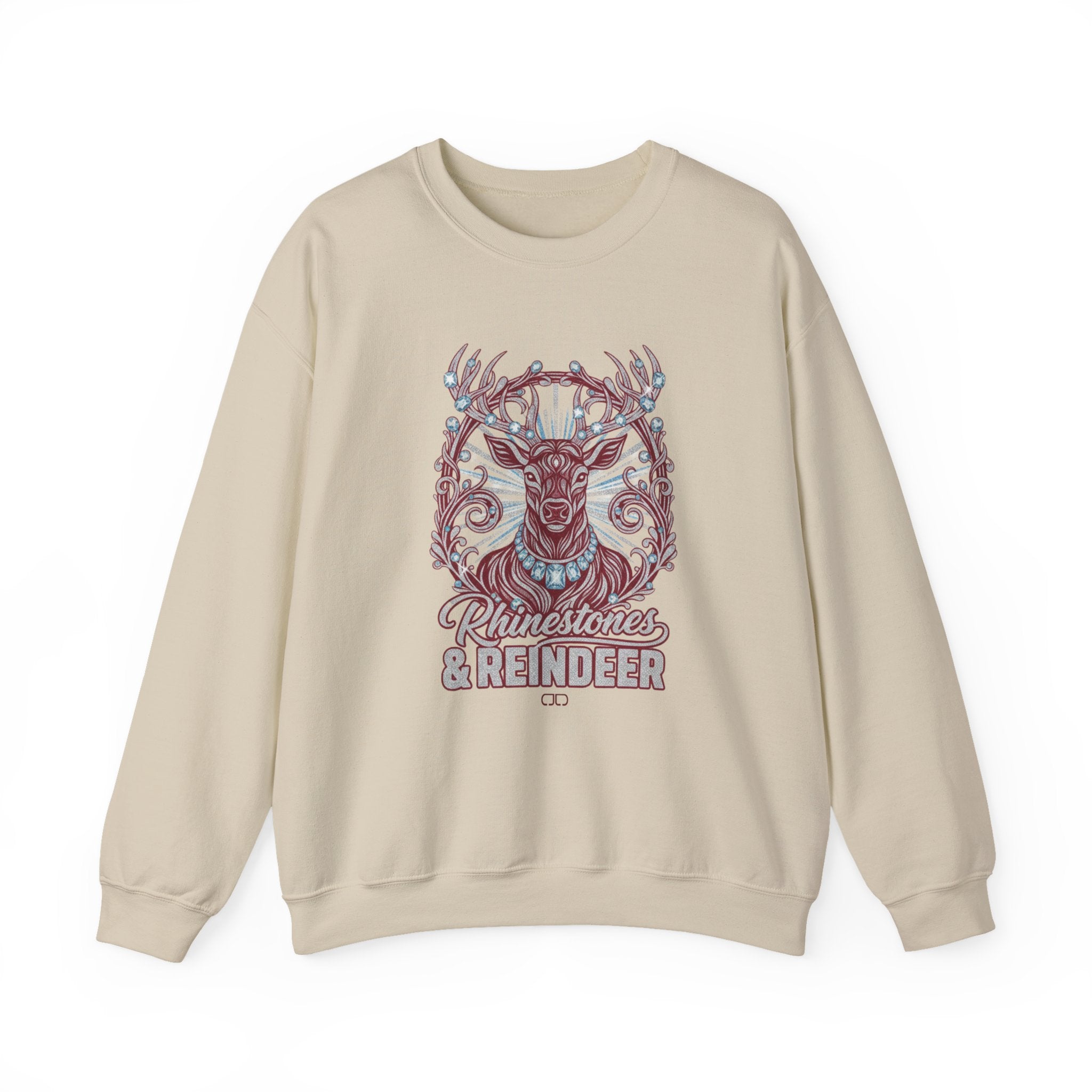 Rhinestones & Reindeer Crewneck Sweatshirt
