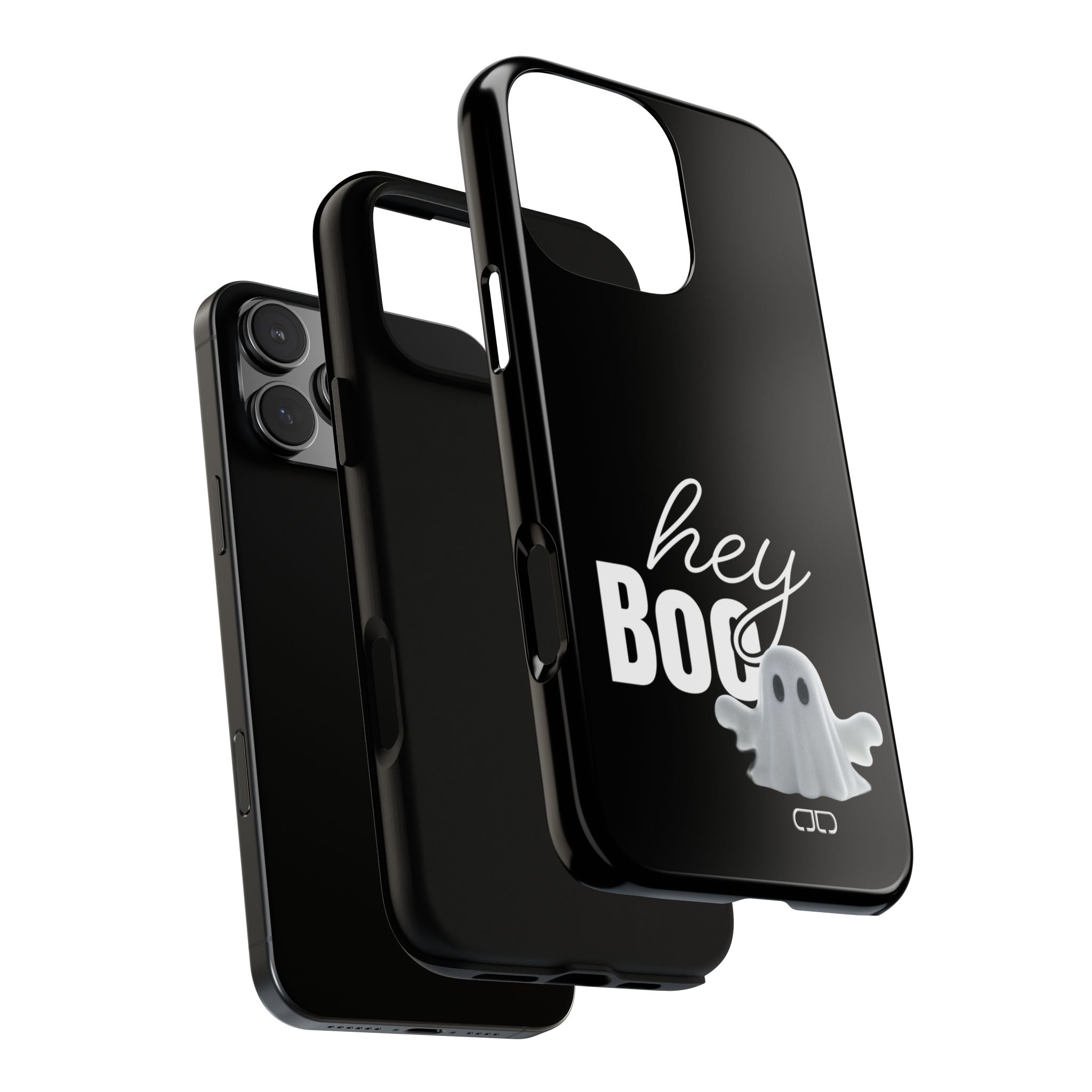 Hey Boo Tough Case, Ghost-Themed Phone Case, Cute Halloween Accessory, Spooky Gift for Friends, Tech Halloween Decor