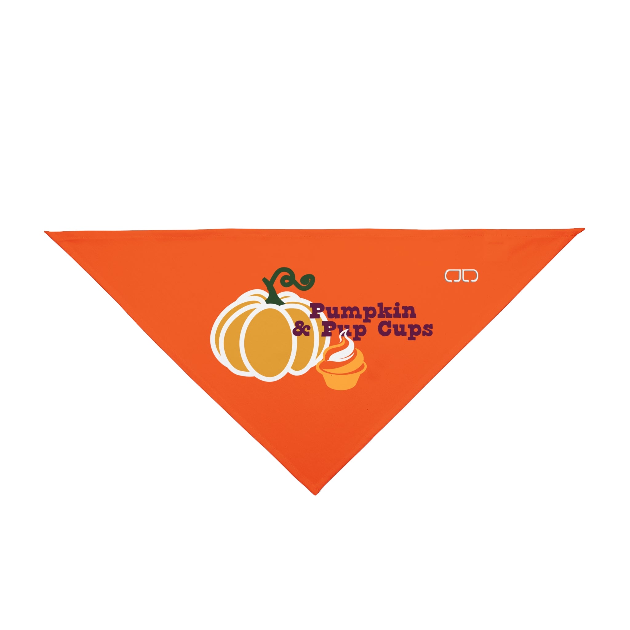 Pumpkin & Pup Cups Pet Bandana for Fall, Dog Accessory, Cute Pet Costume, Autumn Dog Gear, Seasonal Pet Bandana