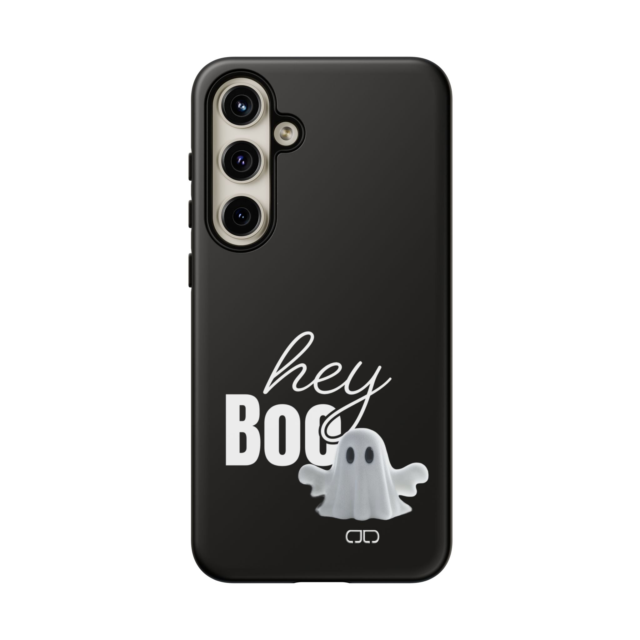 Hey Boo Tough Case, Ghost-Themed Phone Case, Cute Halloween Accessory, Spooky Gift for Friends, Tech Halloween Decor