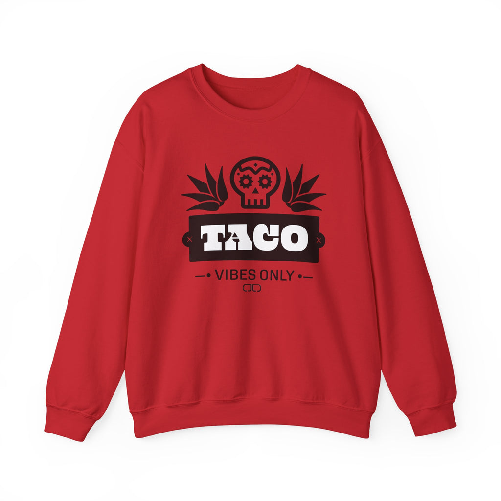 Taco Vibes Only Sweatshirt - Unisex Crewneck, Perfect for Taco Tuesday, Casual Wear, Gift for Foodies, Relaxed Style