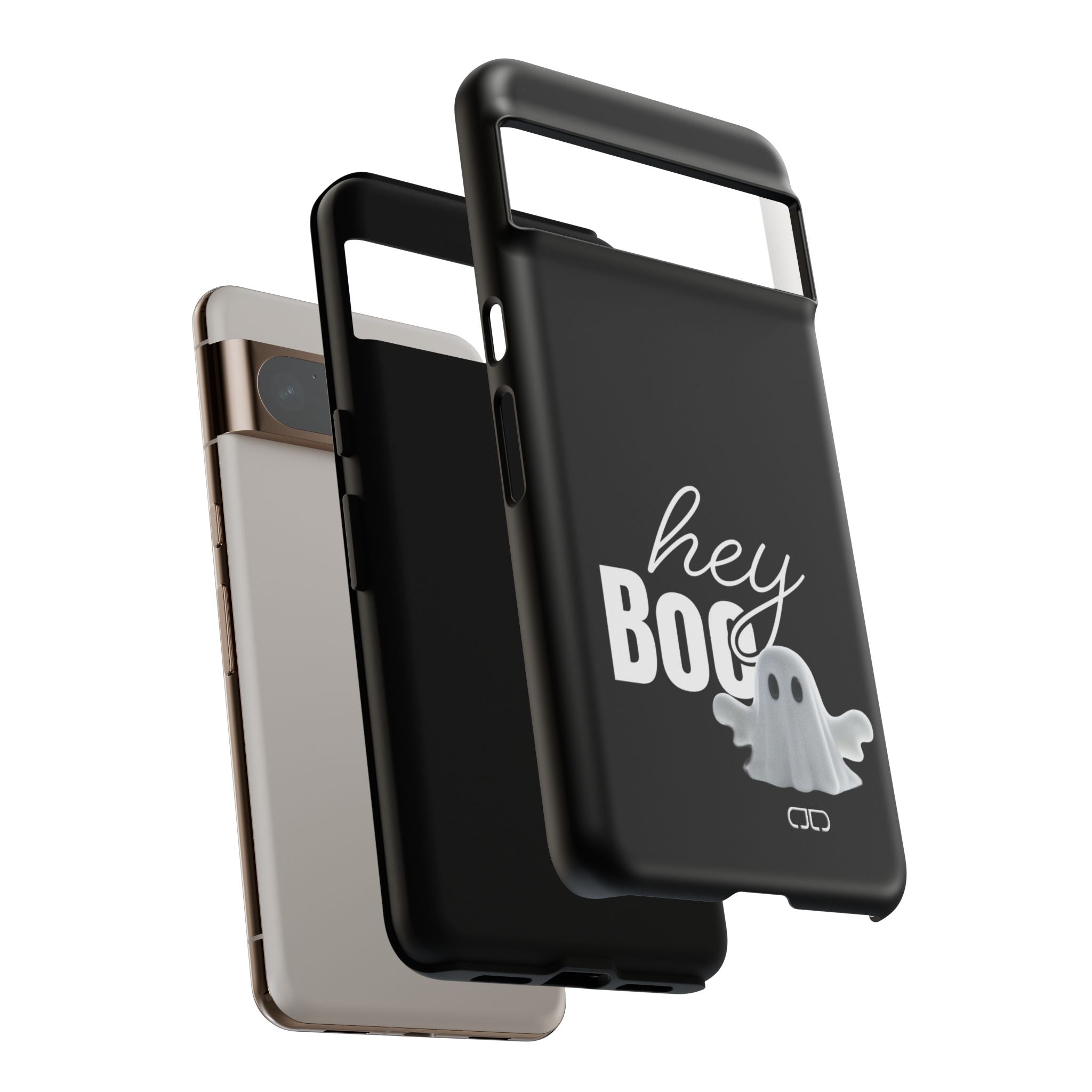 Hey Boo Tough Case, Ghost-Themed Phone Case, Cute Halloween Accessory, Spooky Gift for Friends, Tech Halloween Decor