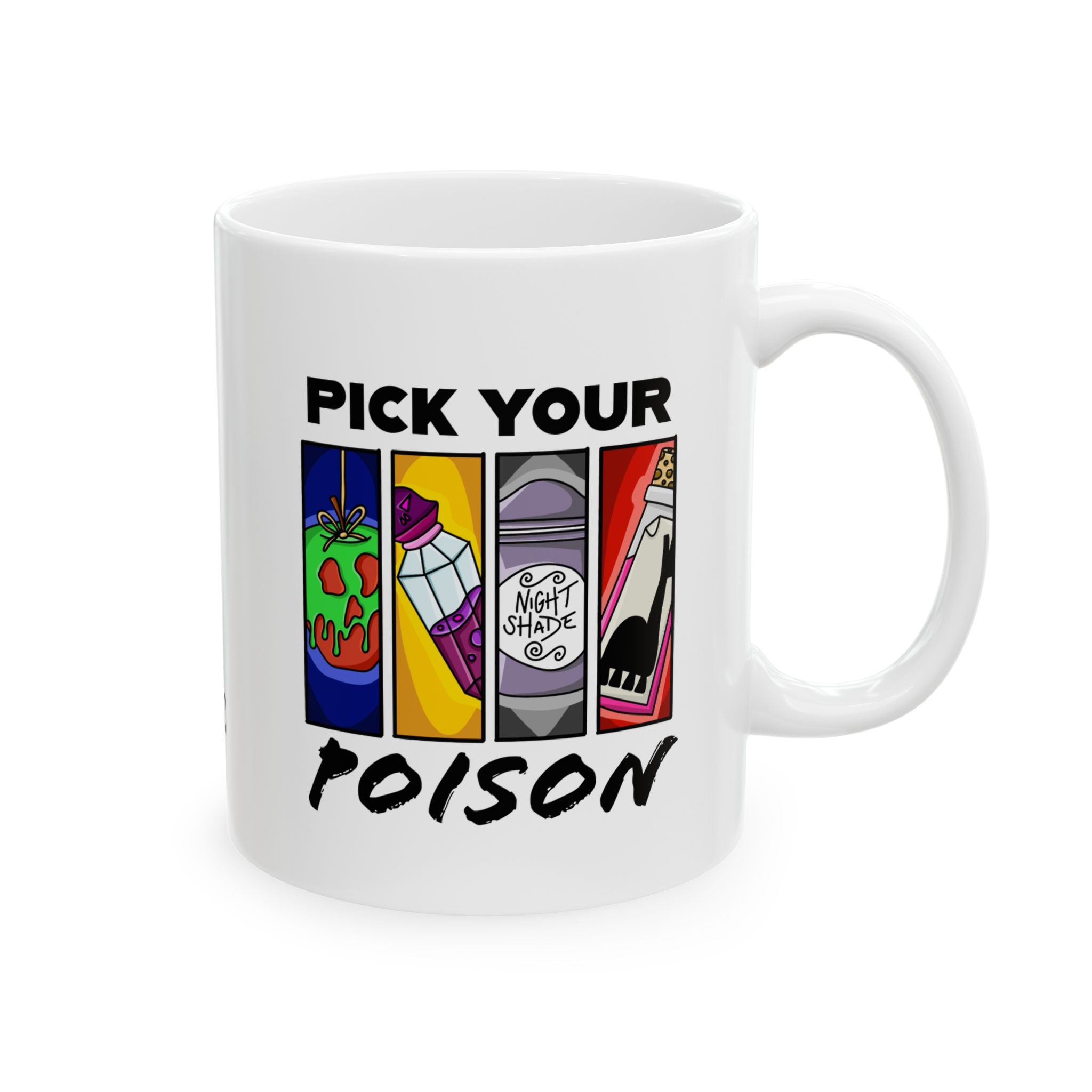 Pick Your Poison, Fun Gift for Coffee Lovers, Unique Birthday Present, Quirky Kitchen Decor, Humorous Gift Idea