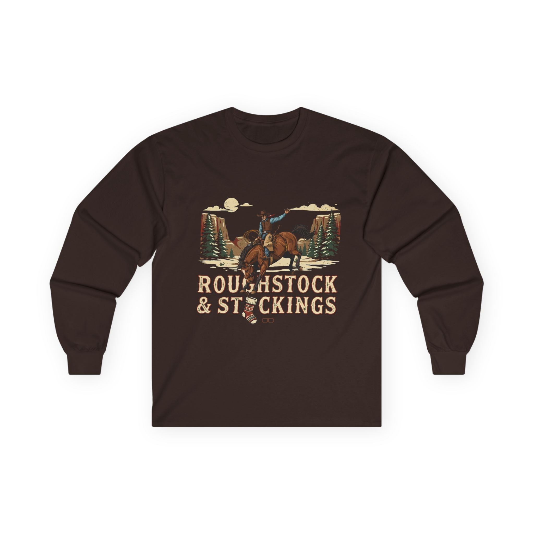 Roughstock & Stockings Cowboy Rodeo Long Sleeve Tee