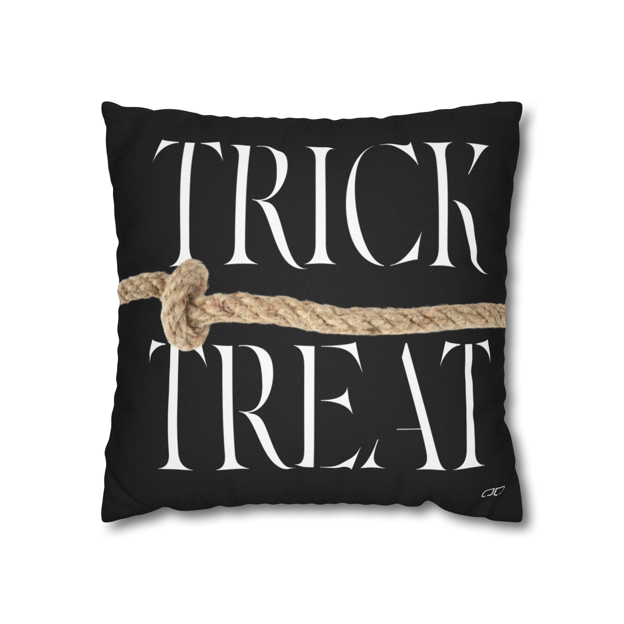 Halloween Trick or Treat Pillowcase, Spun Polyester Home Decor, Cozy Autumn Vibes, Seasonal Cushion Cover, Perfect for Fall Celebrations