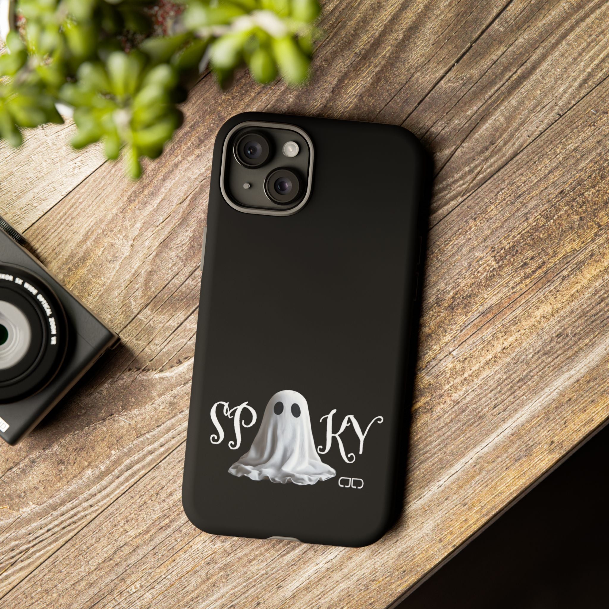 Spooky Ghost Phone Case, Halloween Accessories, Cute Phone Cover, Unique Gift for Ghost Lovers, Trendy Smartphone Decor