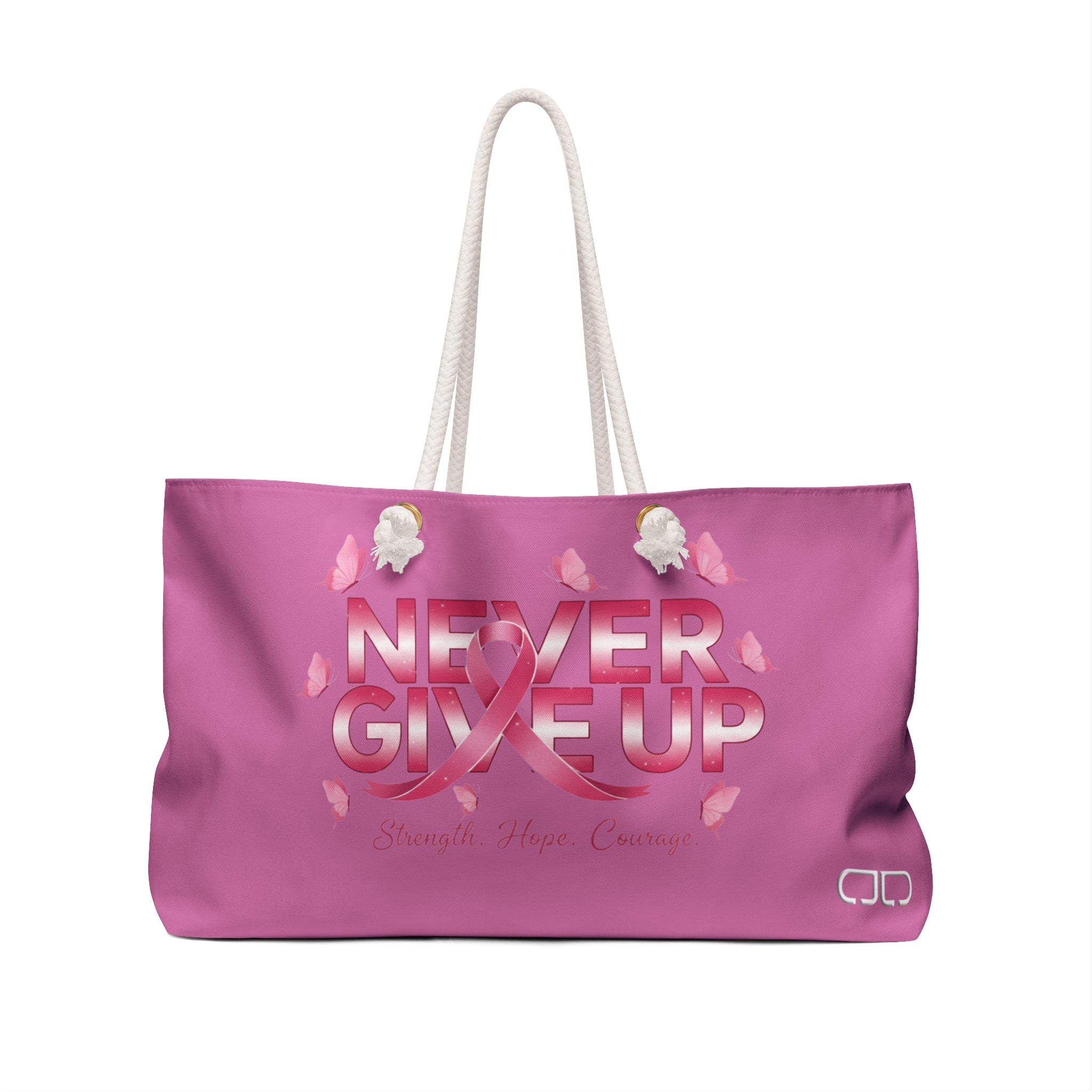 'Never Give Up' Inspirational Weekender Bag | Motivational Travel Tote | Breast Cancer Awareness | Gift for Her | Fitness [...]