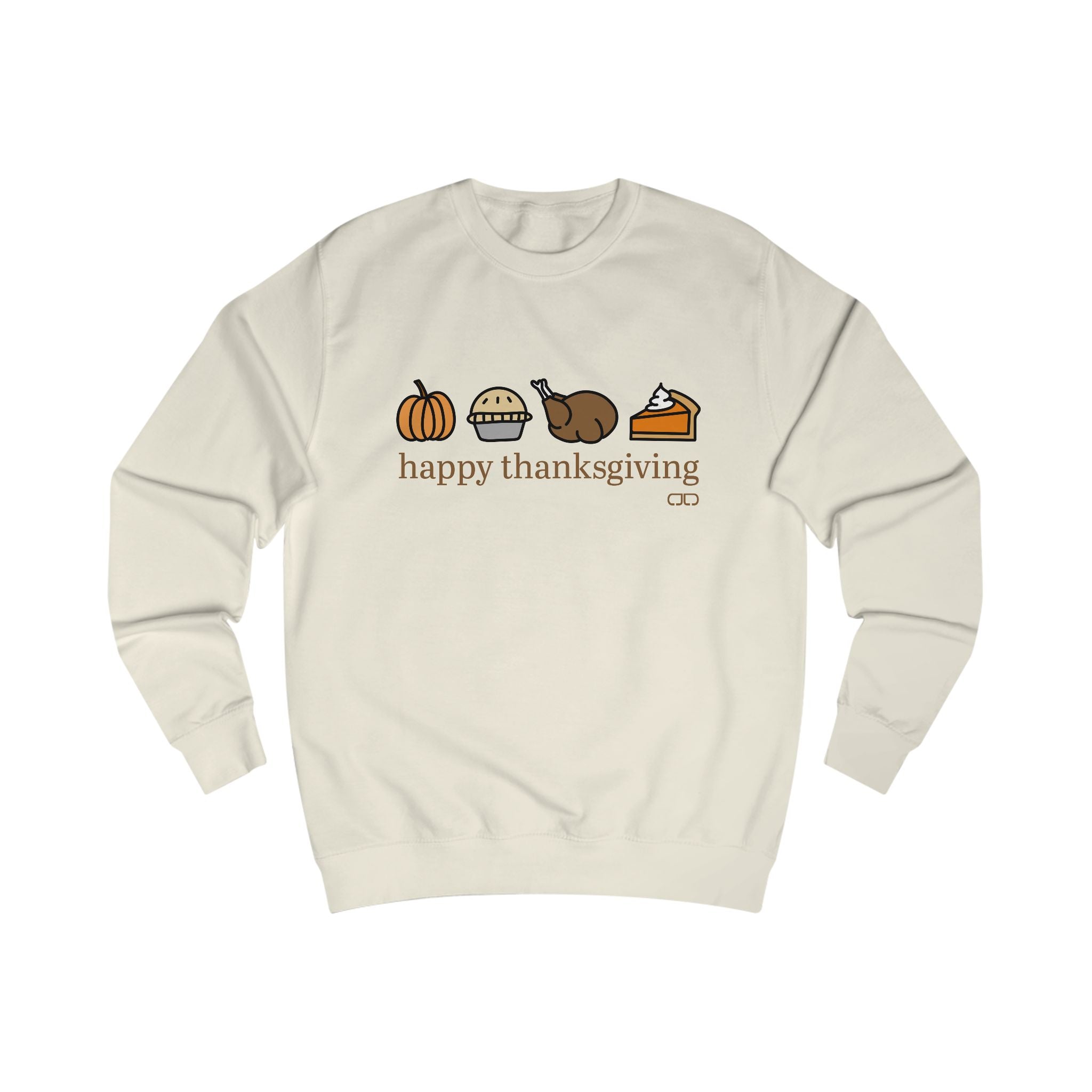 Happy Thanksgiving Sweatshirt — Pilgrim Pie & Pumpkin Crewneck