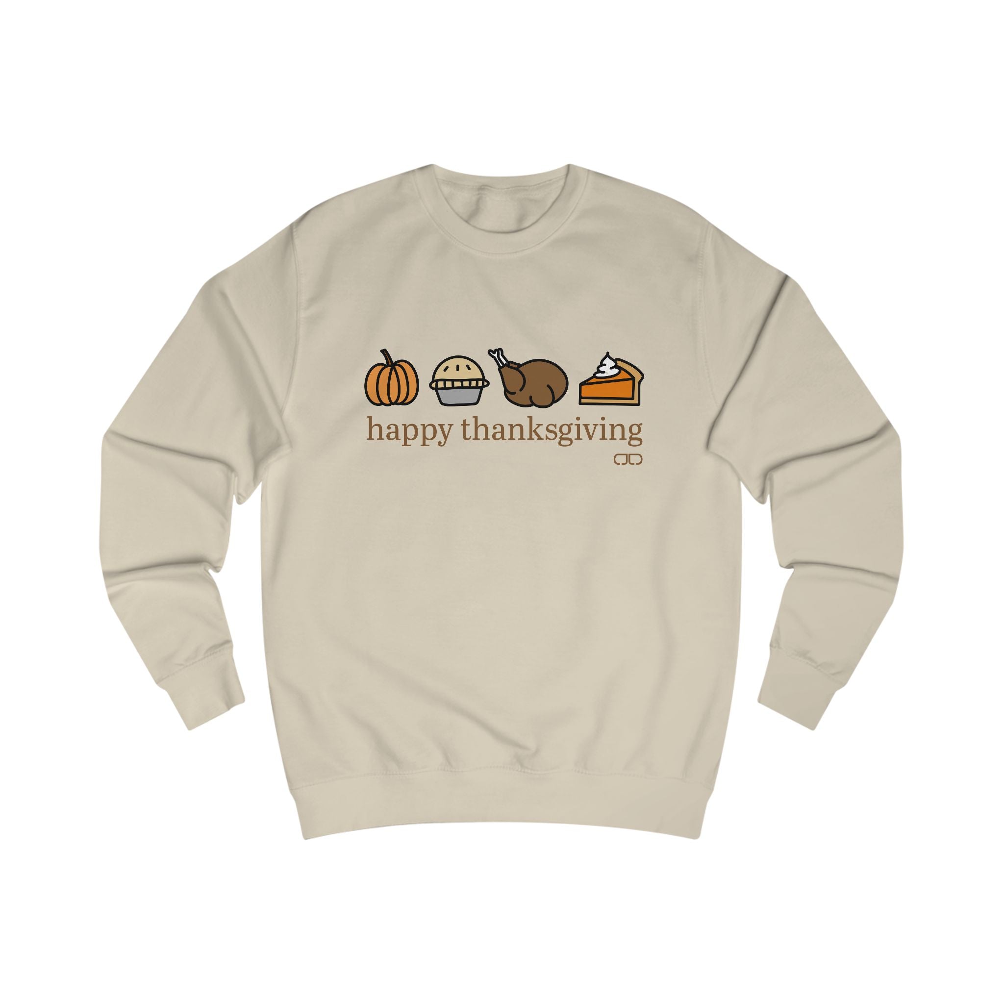 Happy Thanksgiving Sweatshirt — Pilgrim Pie & Pumpkin Crewneck