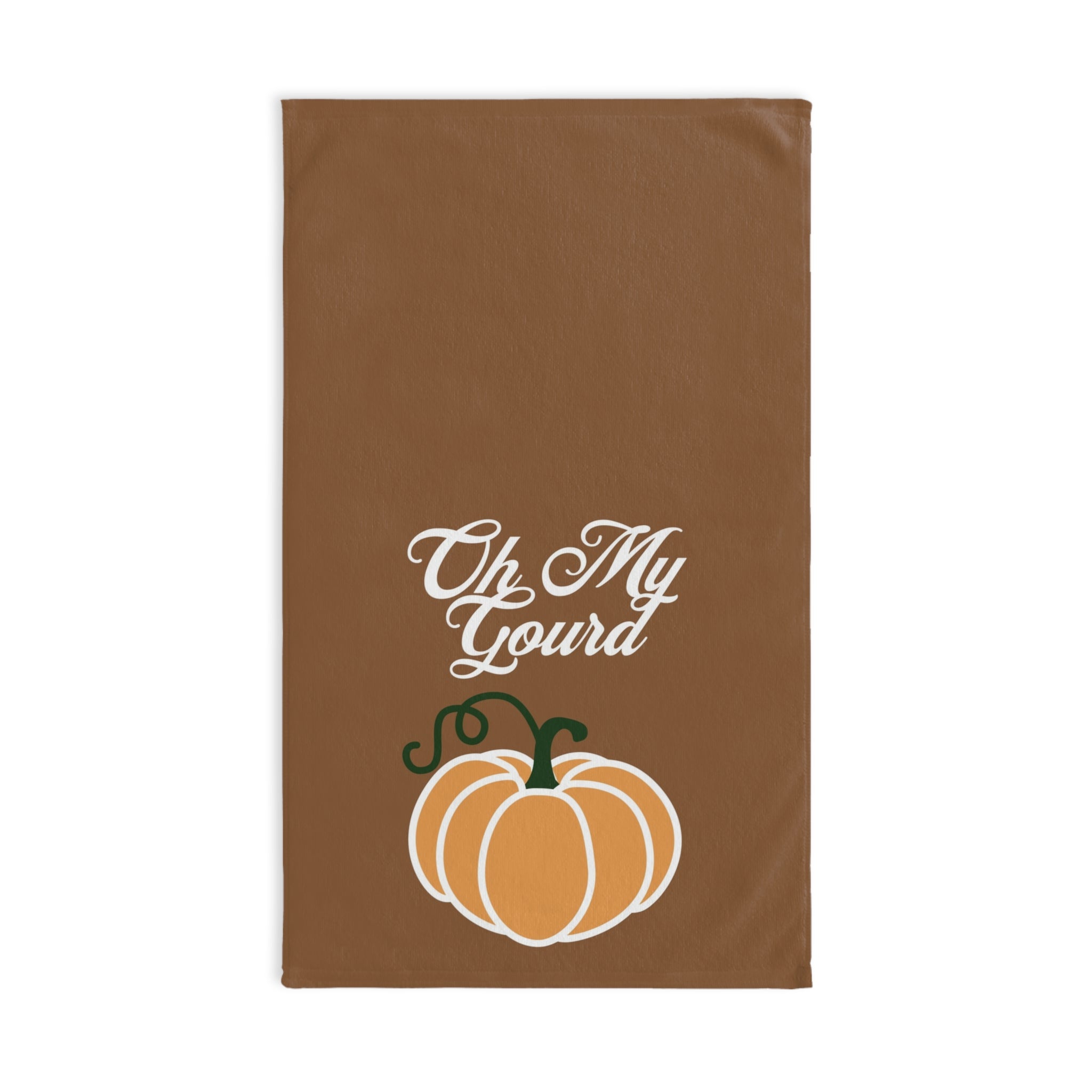 Autumn Themed Hand Towel - Oh My Gourd, Fall Decor, Kitchen Towel, Thanksgiving Gift, Seasonal Homeware