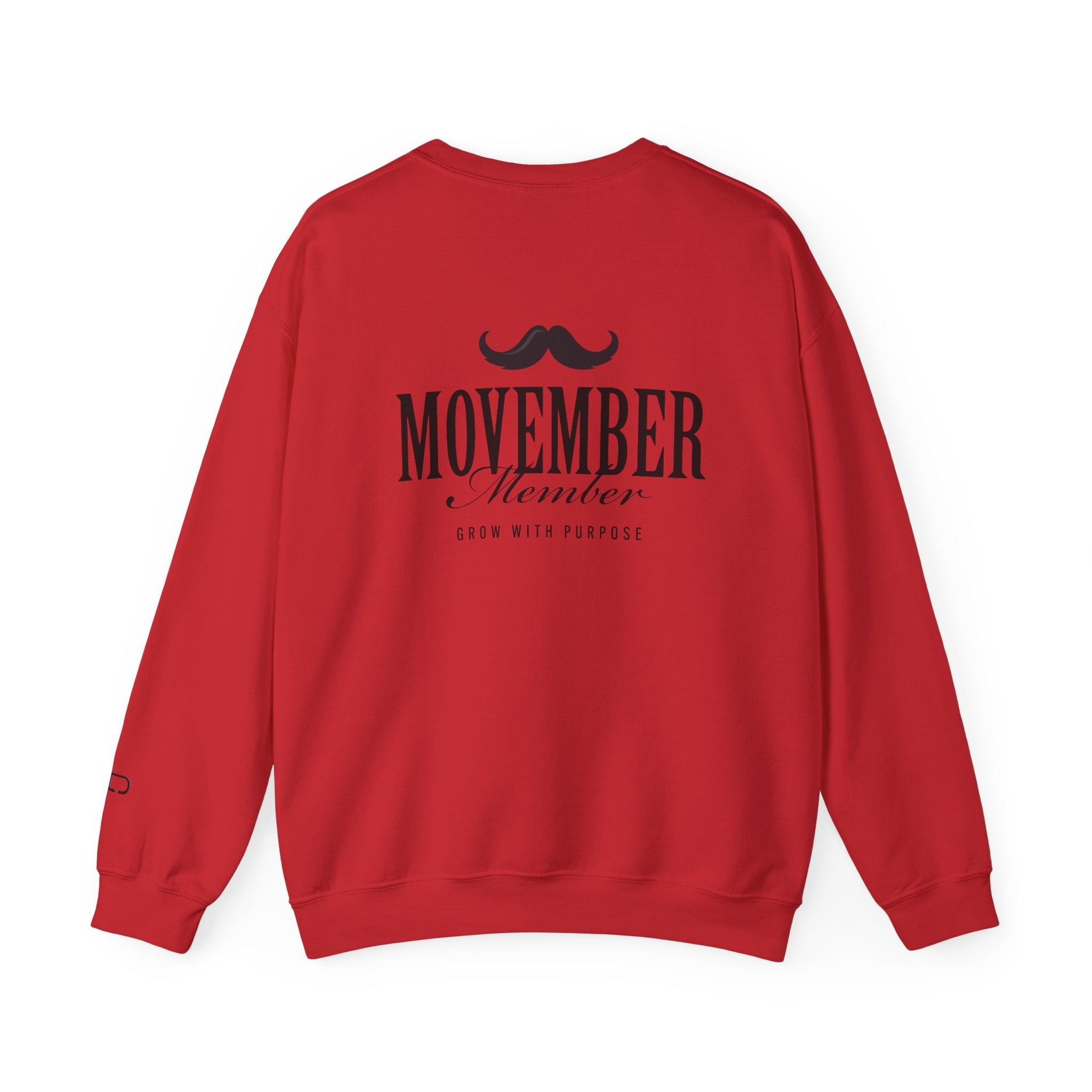 Movember Member Sweatshirt | Unisex Heavy Blend | Mustache Lover Gift | Awareness Apparel | Cozy Style | Fundraising Fashion