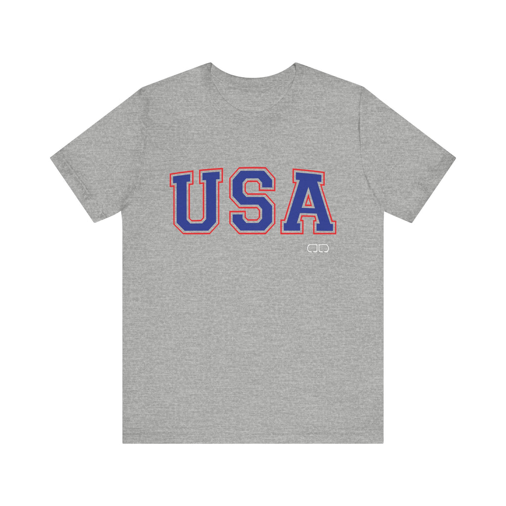 Patriotic USA Short Sleeve Tee - Perfect for BBQs, Independence Day, Sports Events, Everyday Wear, and Family Gatherings
