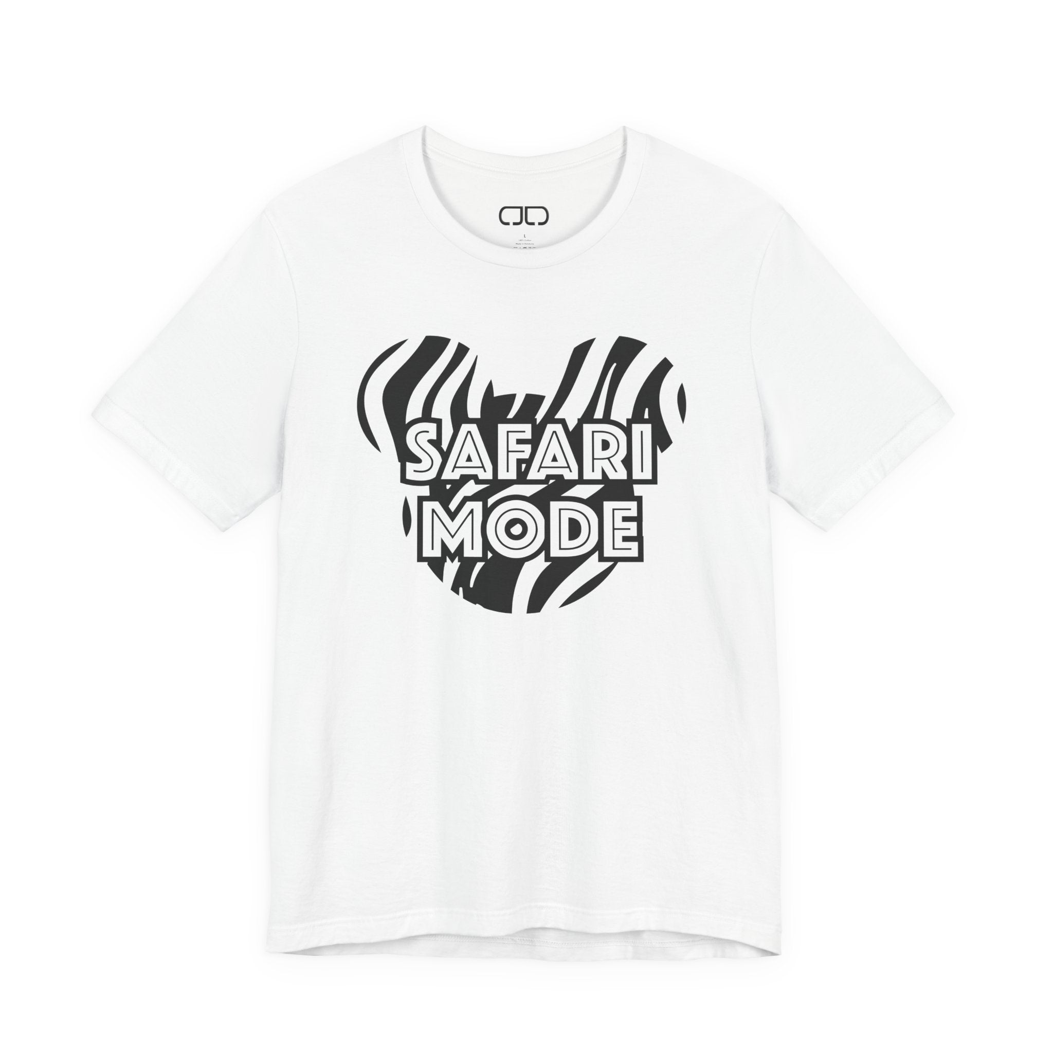 Safari Mode Zebra Unisex Tee, Fun Summer Casual T-Shirt, Animal Print Graphic Tee, Travel Enthusiast Gift, Wild Vibe Wear