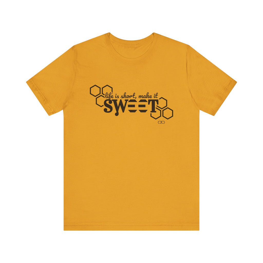'Life is Short, Make it Sweet' Graphic, Casual T-Shirt, Gift for Friends, Birthday Tee, Summer Wear, Unisex Jersey Short Sleeve Tee [...]