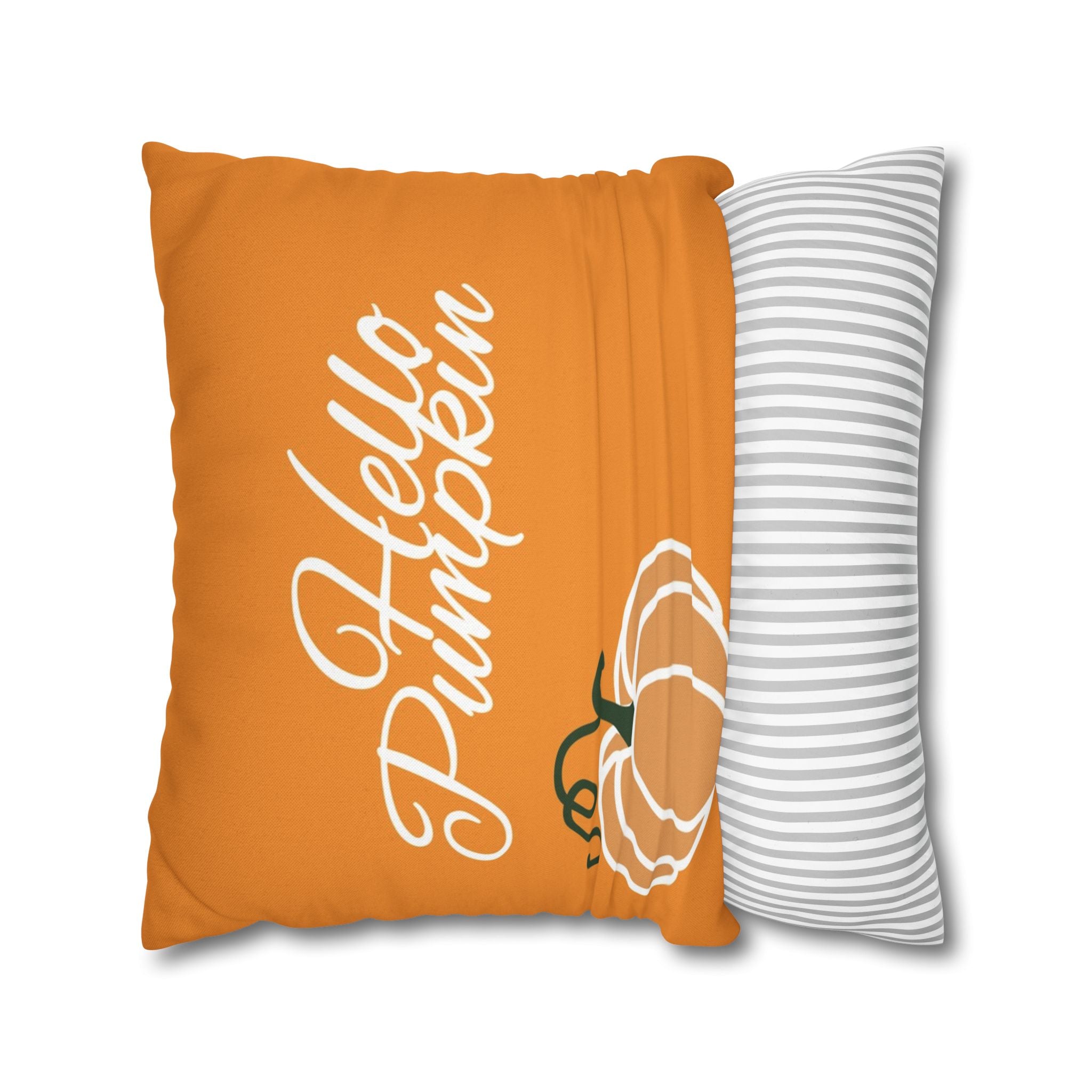 Fall-Themed Decorative Pillowcase - Hello Pumpkin, Autumn Decor, Cozy Home Accent, Thanksgiving Gift, Seasonal Pillow Cover