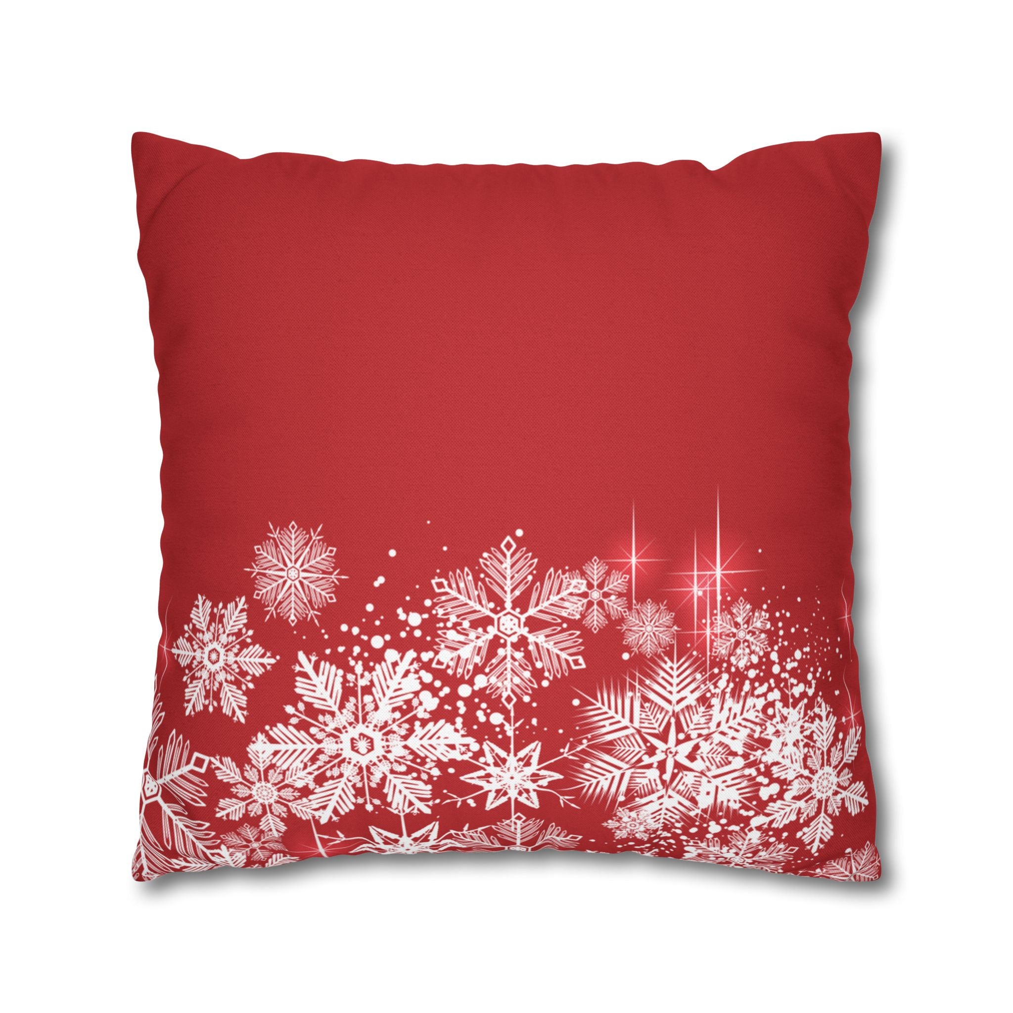 Merry Christmas Red Santa Sleigh Decorative Pillowcase