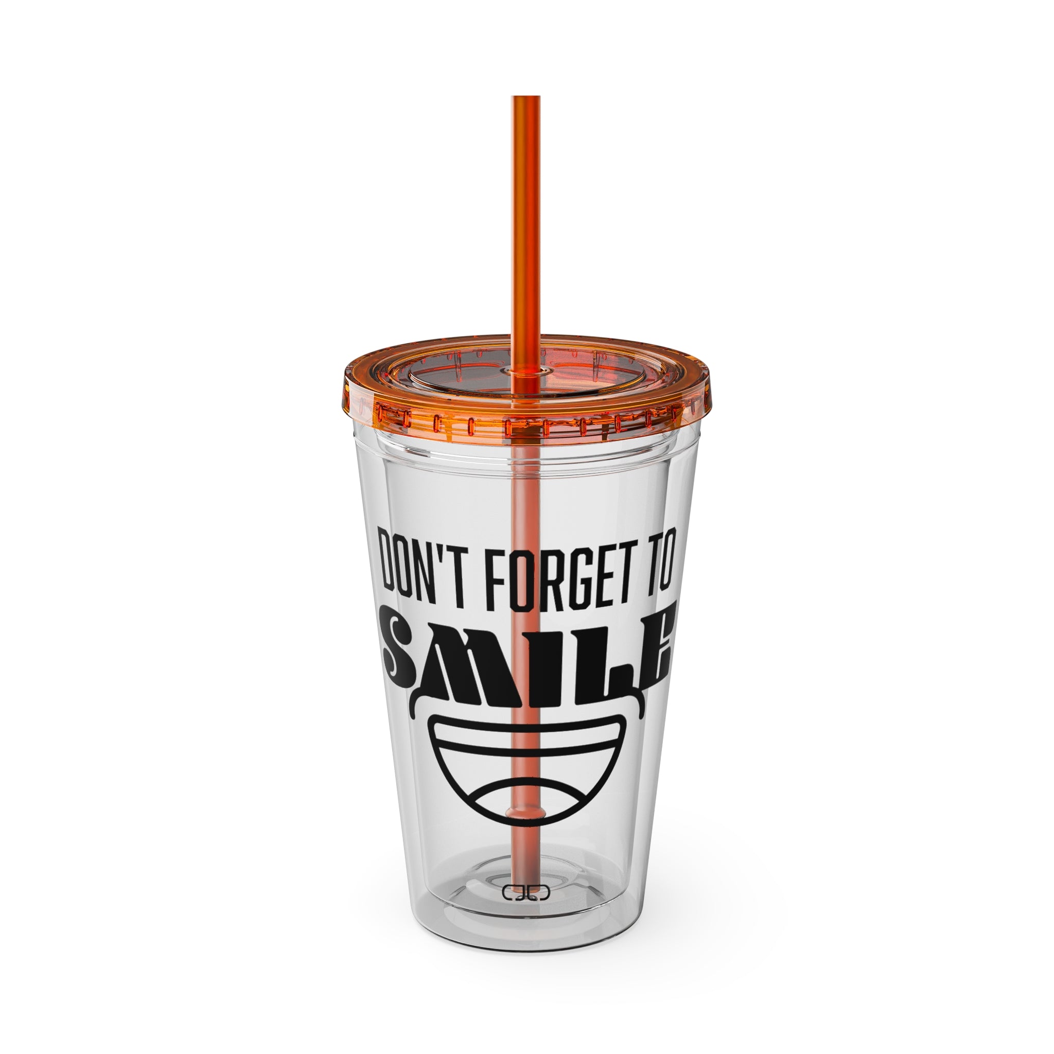 Don't Forget to Smile - Fun Travel Mug, Motivational Drinkware, Summer Beach Cup, Gift for Friends, [...]