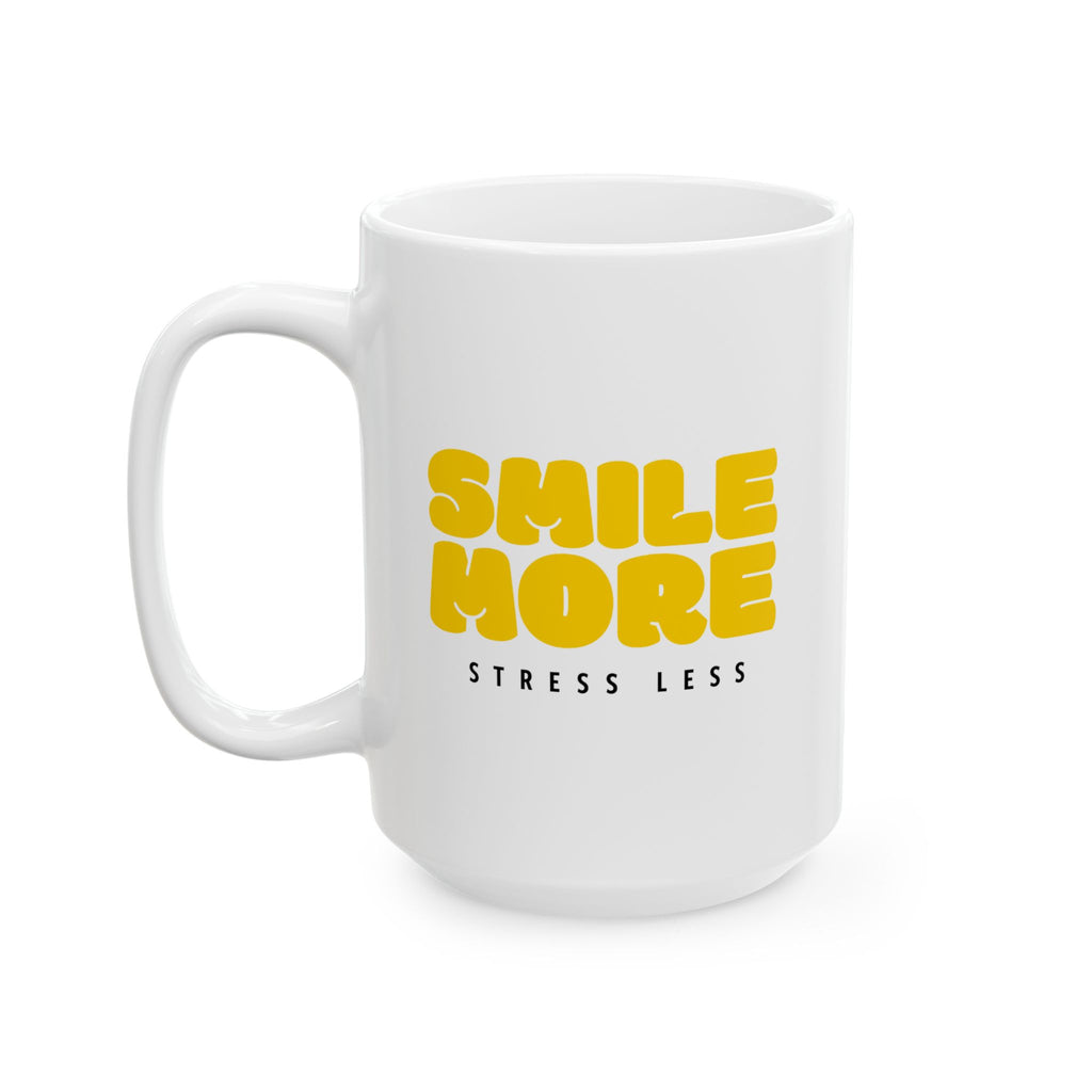Smile More Ceramic Mug - Brighten Your Day with Every Sip, Motivational Coffee Cup for Home & Office, Gift for Coffee Lovers, [...]