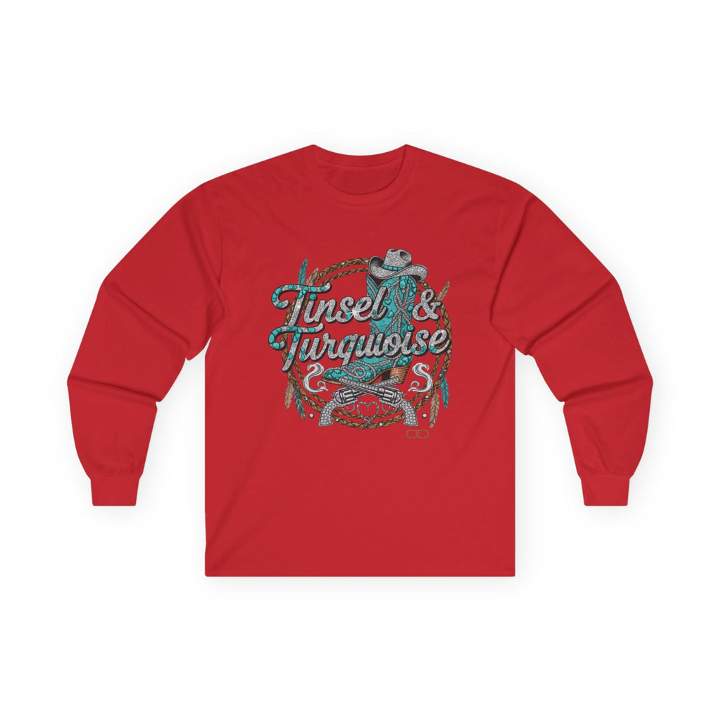 Tinsel & Turquoise Long Sleeve Tshirt