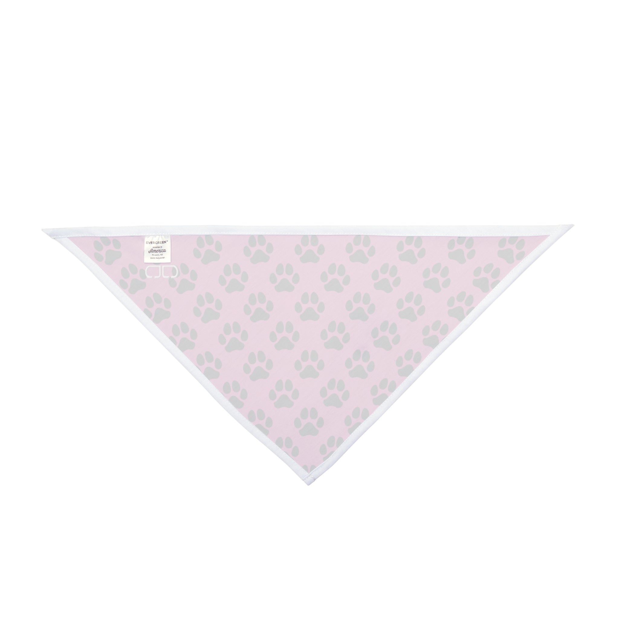 Stylish Pet Bandana - Pink Paw Print Design, Dog Fashion Accessory, Pet Gift, Canine Outfit, Cute Dog Scarf, Pet Wedding Decoration