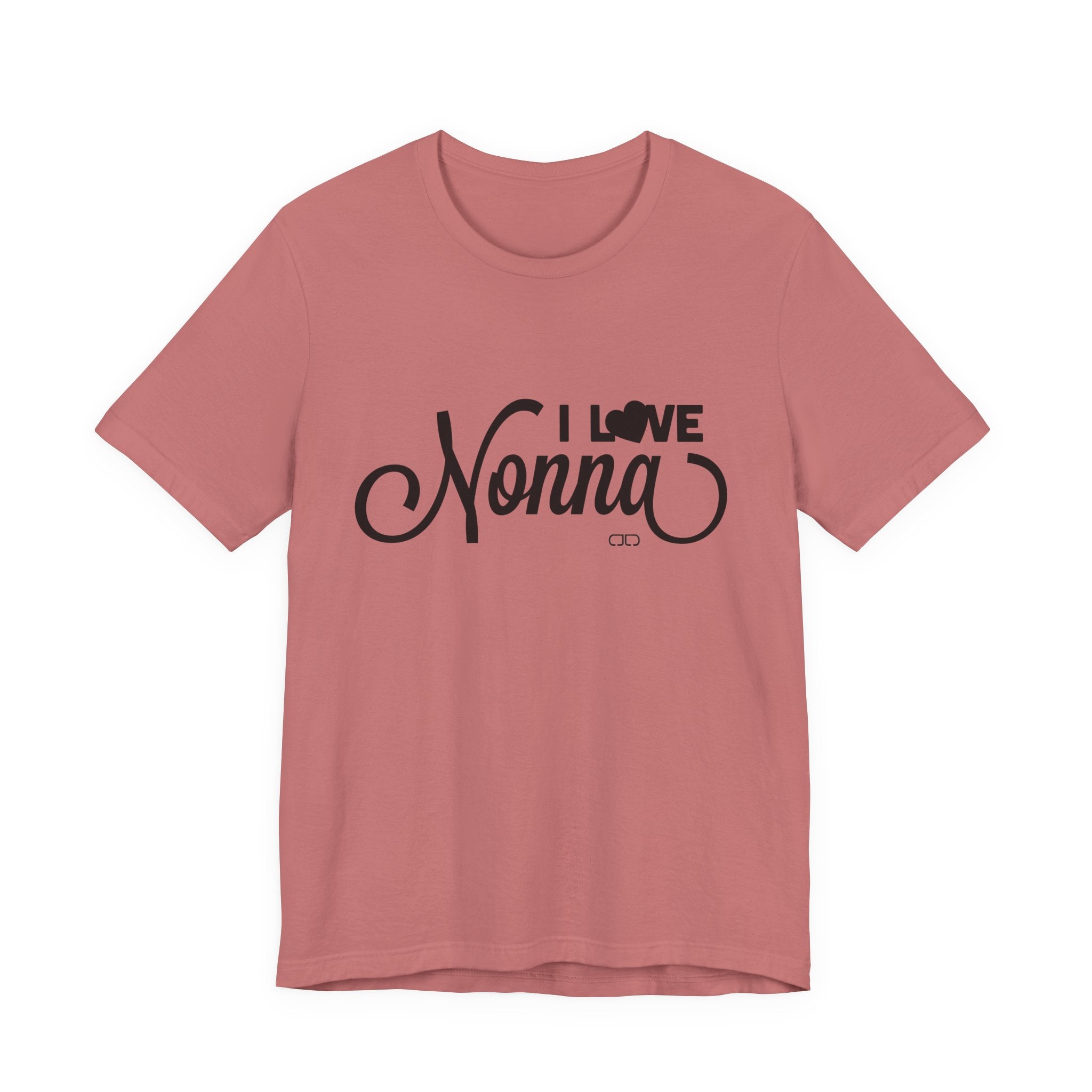 I Love Nonna Unisex Jersey Short Sleeve Tee, Gift for Grandma, Mother's Day, Family Reunion, Comfortable Casual Wear, Cozy Tee