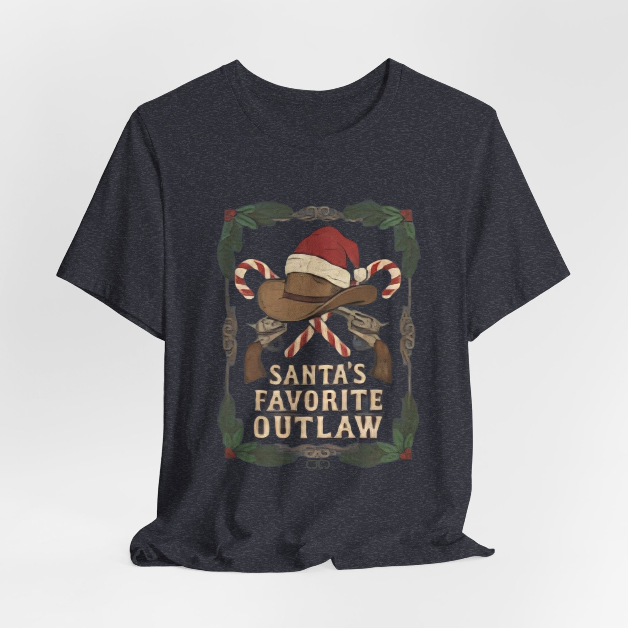 Santa’s Favorite Outlaw Tee — Funny Christmas Graphic T-Shirt