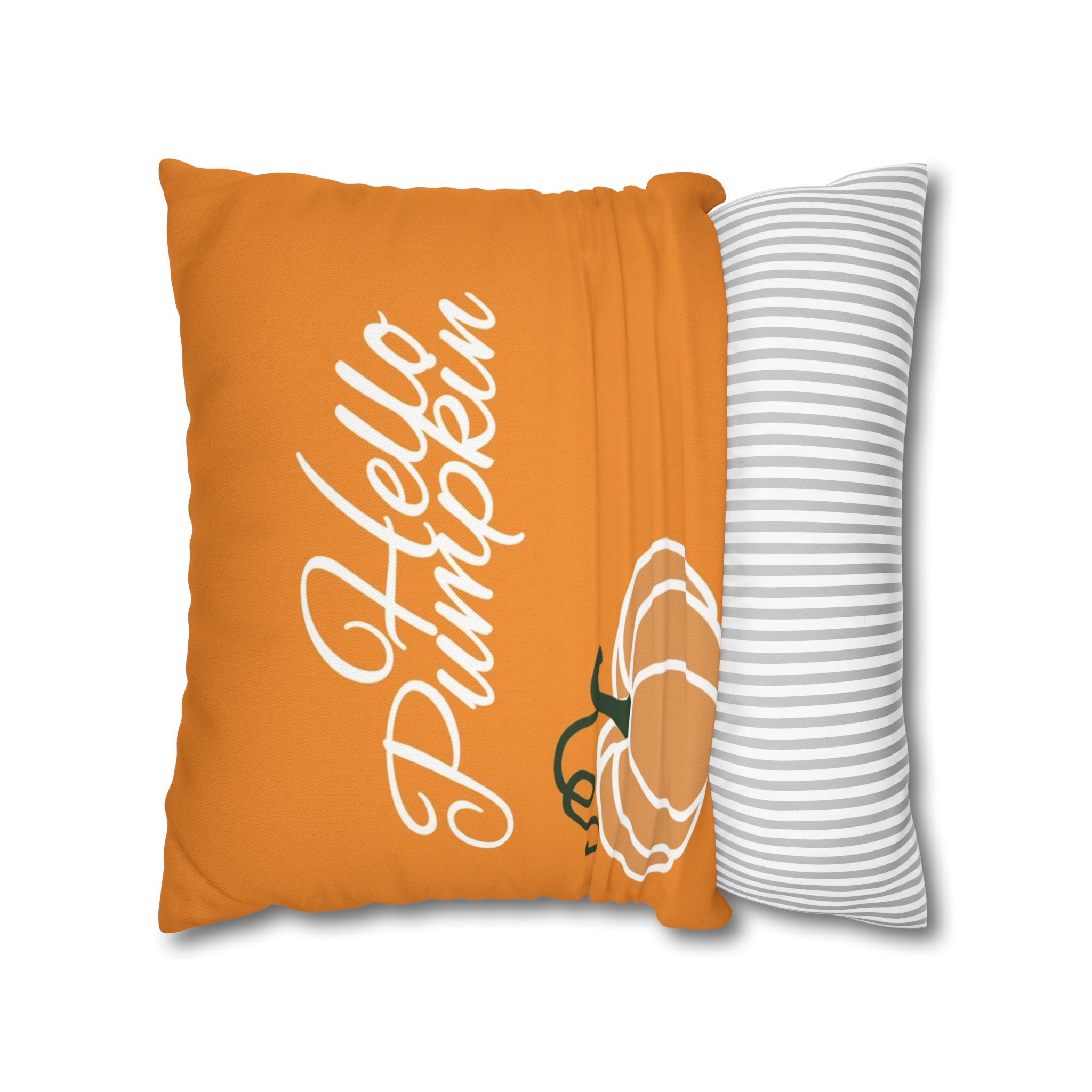 Fall-Themed Decorative Pillowcase - Hello Pumpkin, Autumn Decor, Cozy Home Accent, Thanksgiving Gift, Seasonal Pillow Cover