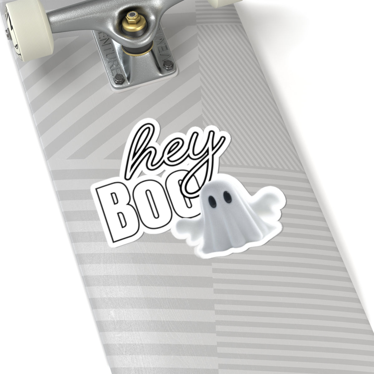 Hey Boo Ghost Kiss-Cut Stickers | Halloween Decor, Party Favors, Laptop Stickers, Fun Gifts, Spooky Accessories