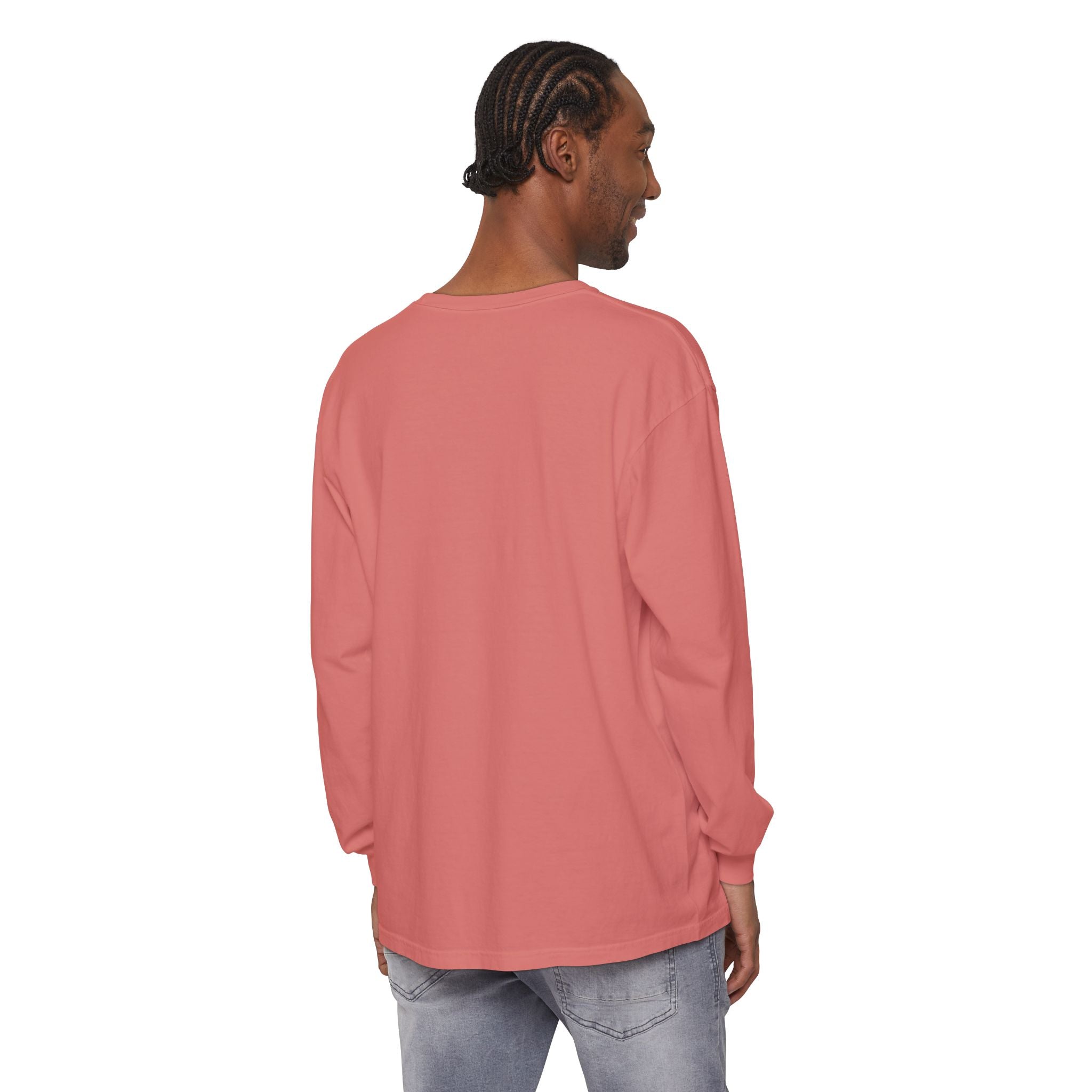Hey Boo Halloween Ghost Long Sleeve T-Shirt - Perfect for Fall, Spooky Season, Cute Ghost Tee, Unisex Halloween Apparel, 'Hey Boo' Shirt