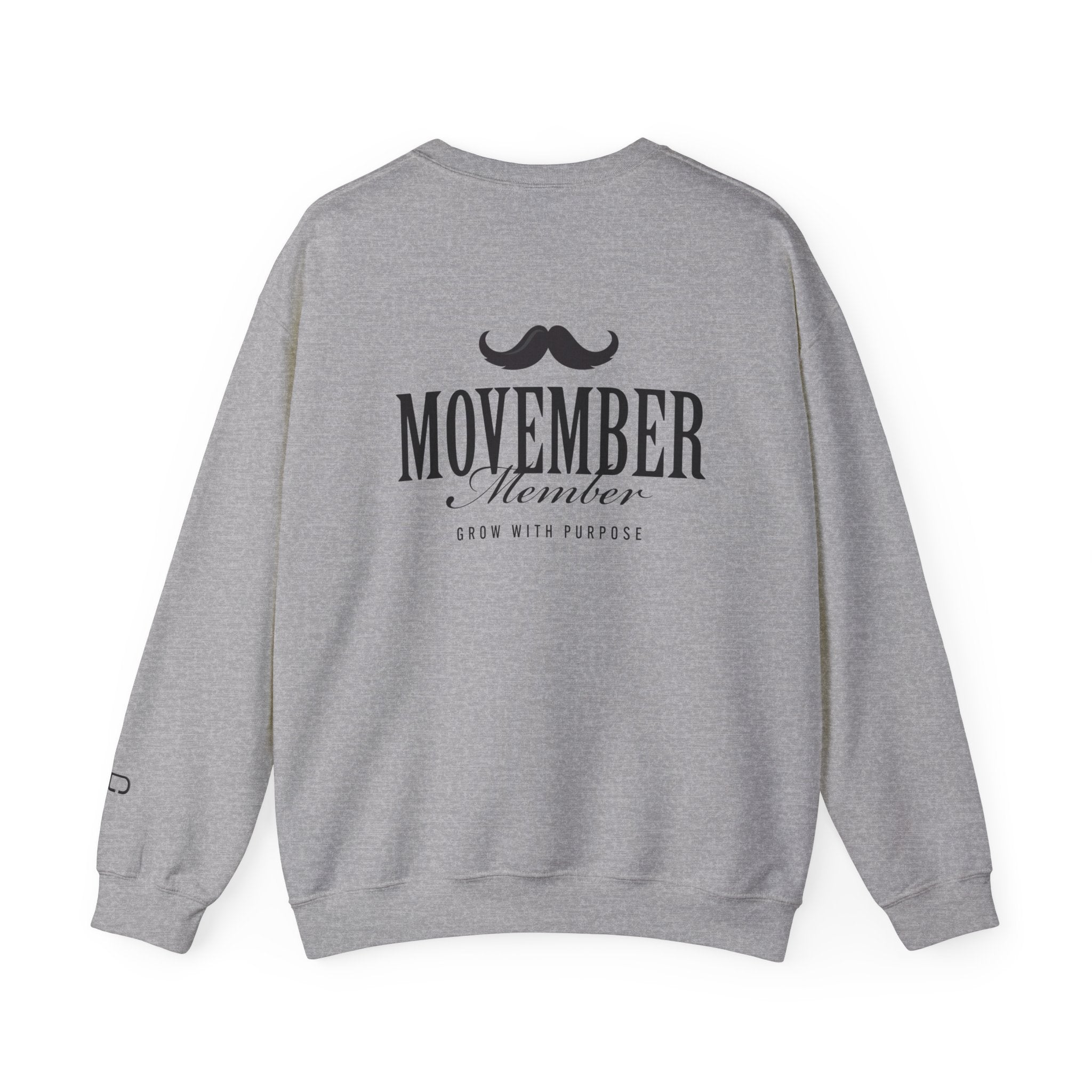 Movember Member Sweatshirt | Unisex Heavy Blend | Mustache Lover Gift | Awareness Apparel | Cozy Style | Fundraising Fashion