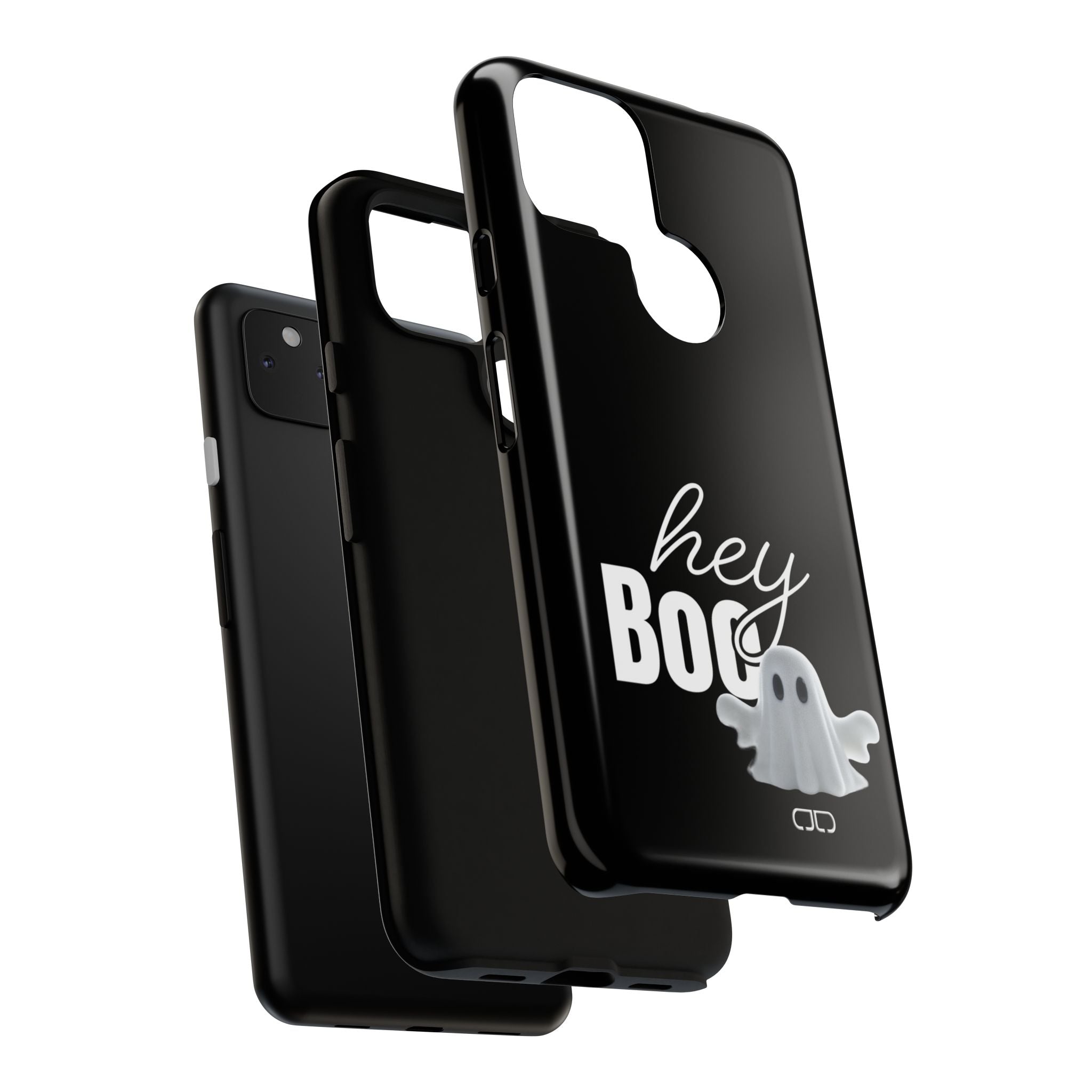 Hey Boo Tough Case, Ghost-Themed Phone Case, Cute Halloween Accessory, Spooky Gift for Friends, Tech Halloween Decor