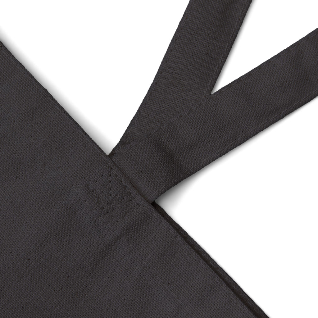 Little Ray of Pitch Black Monochrome Cotton Canvas Tote Bag - Eco-Friendly, Minimalist Shopping Bag, Everyday Use, Stylish Tote