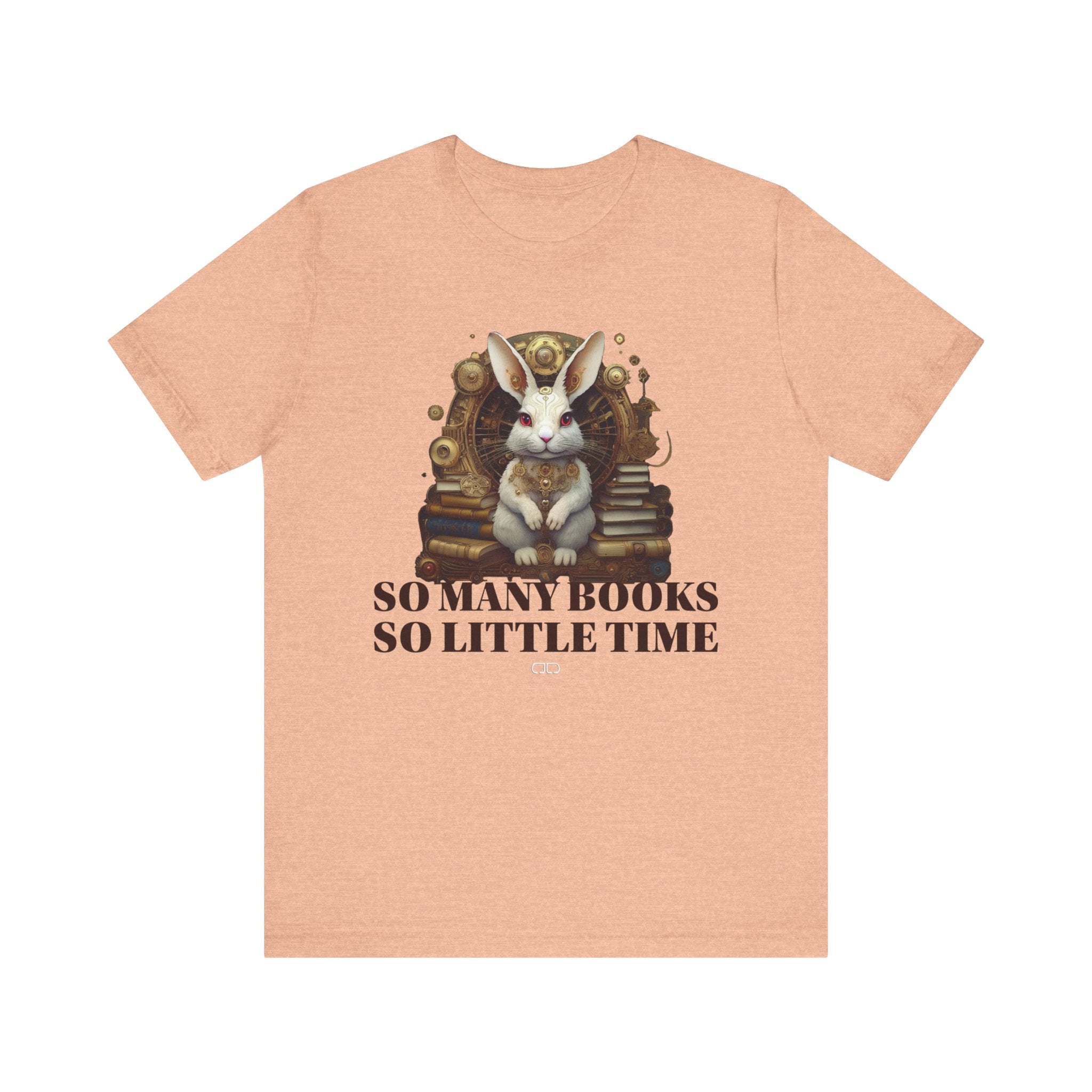 White Rabbit Steampunk Book Lover Unisex Tee, Cozy Reading Shirt, 'So Many Books So Little Time' Graphic Top, Perfect Gift for Bibliophiles, Cute Rabbit [...]