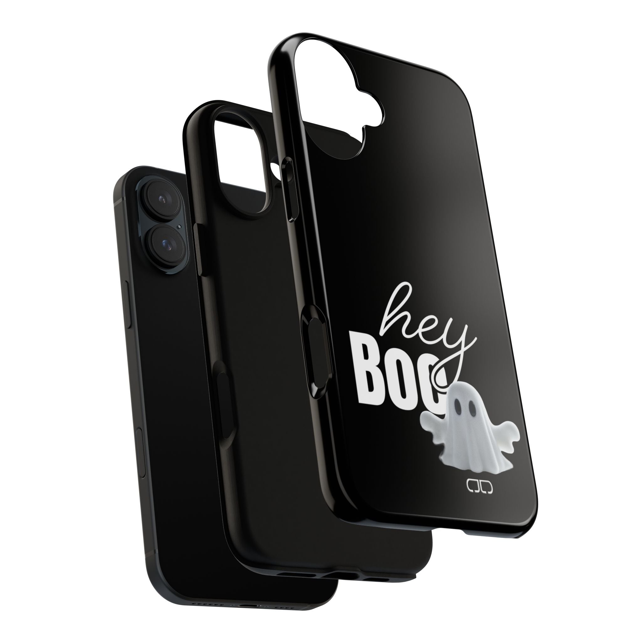 Hey Boo Tough Case, Ghost-Themed Phone Case, Cute Halloween Accessory, Spooky Gift for Friends, Tech Halloween Decor