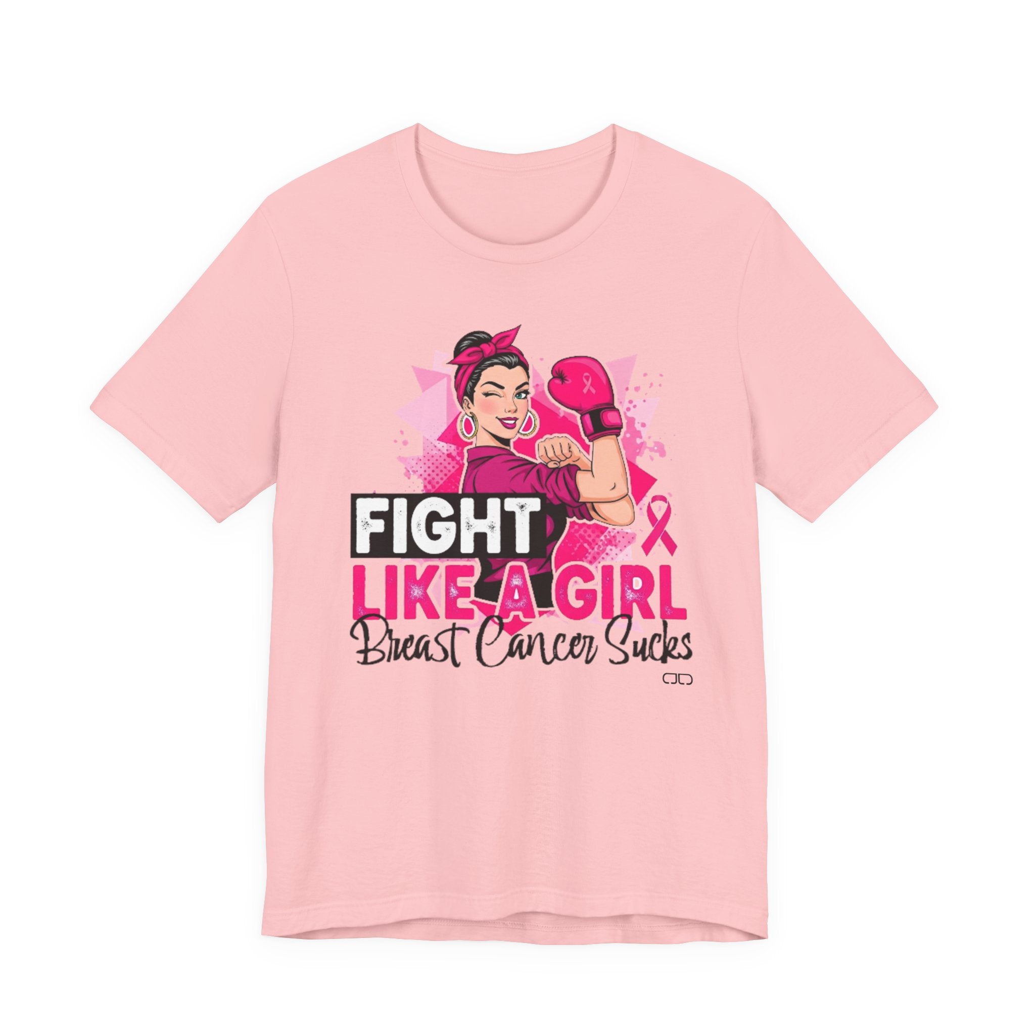 Fight Like a Girl Breast Cancer Awareness Tee, Unisex T-Shirt, Support Women's Health, Gift for Survivor, Motivational Graphic Tee
