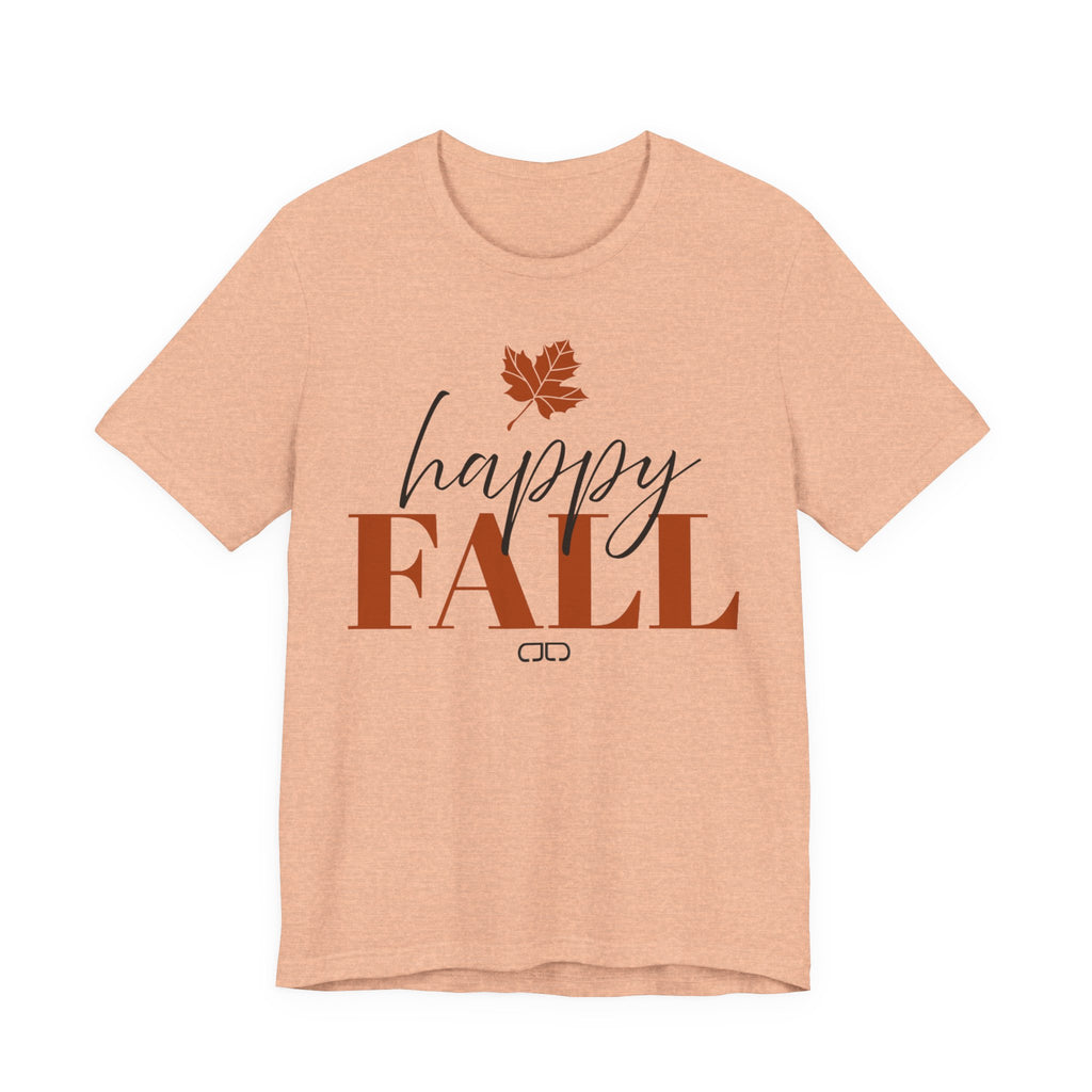 Happy Fall Tee – Autumn Leaf Graphic Short Sleeve Shirt
