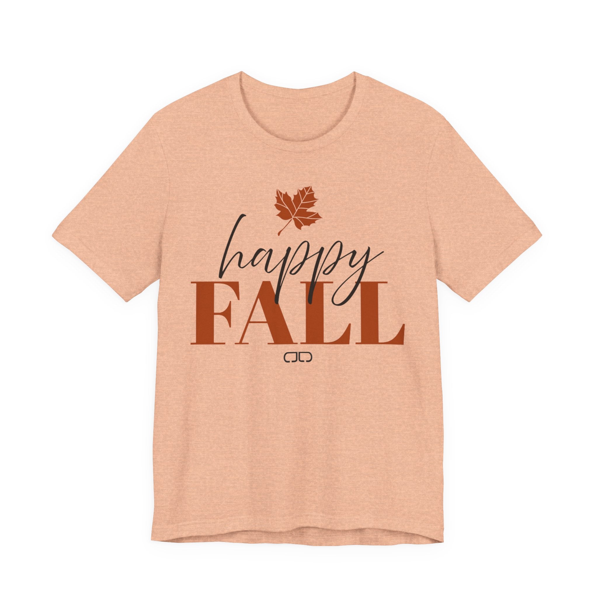 Happy Fall Tee – Autumn Leaf Graphic Short Sleeve Shirt