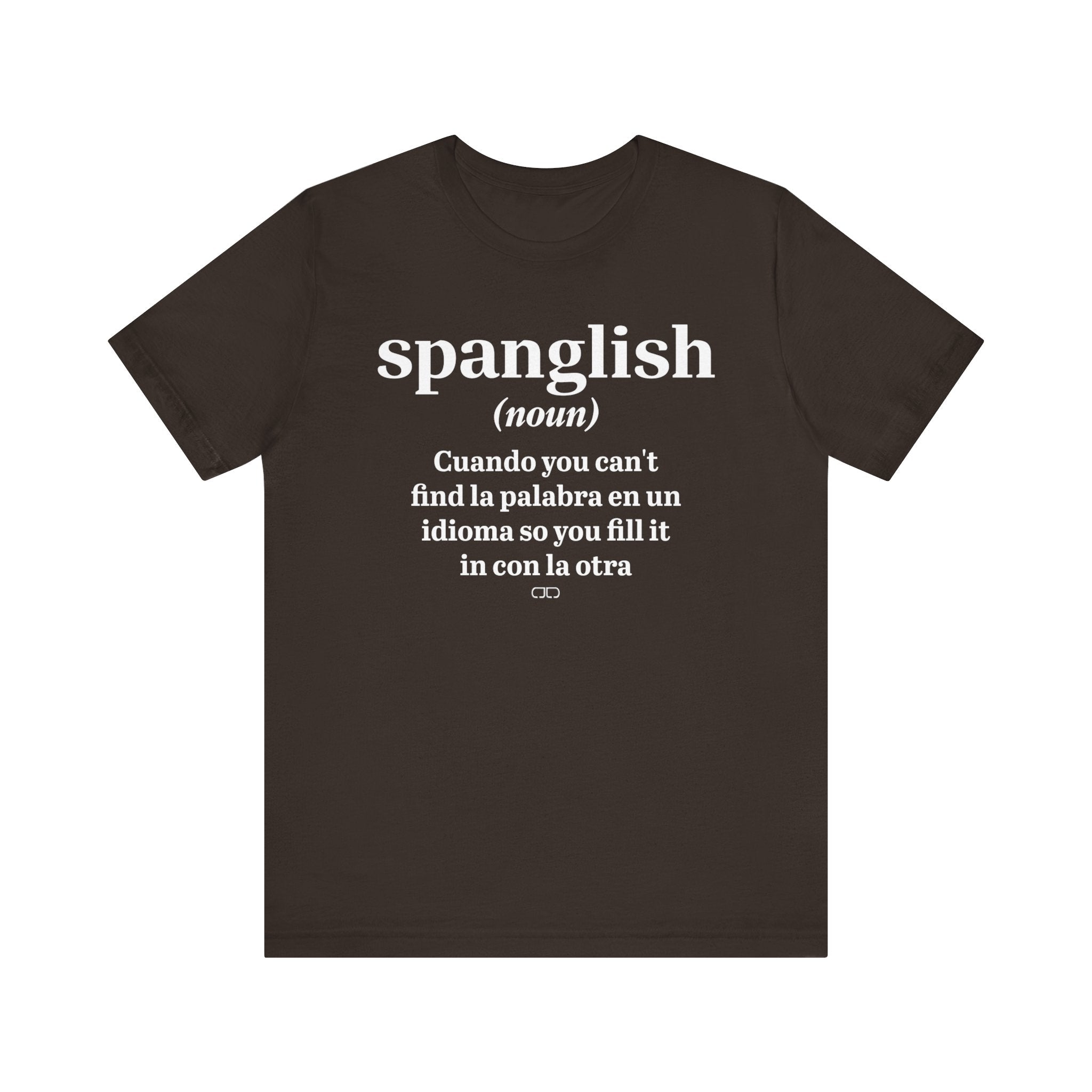 Spanglish Definition Tee, Bilingual T-Shirt, Unisex Language Shirt, Gift for Spanish Learners, Fun Casual Wear