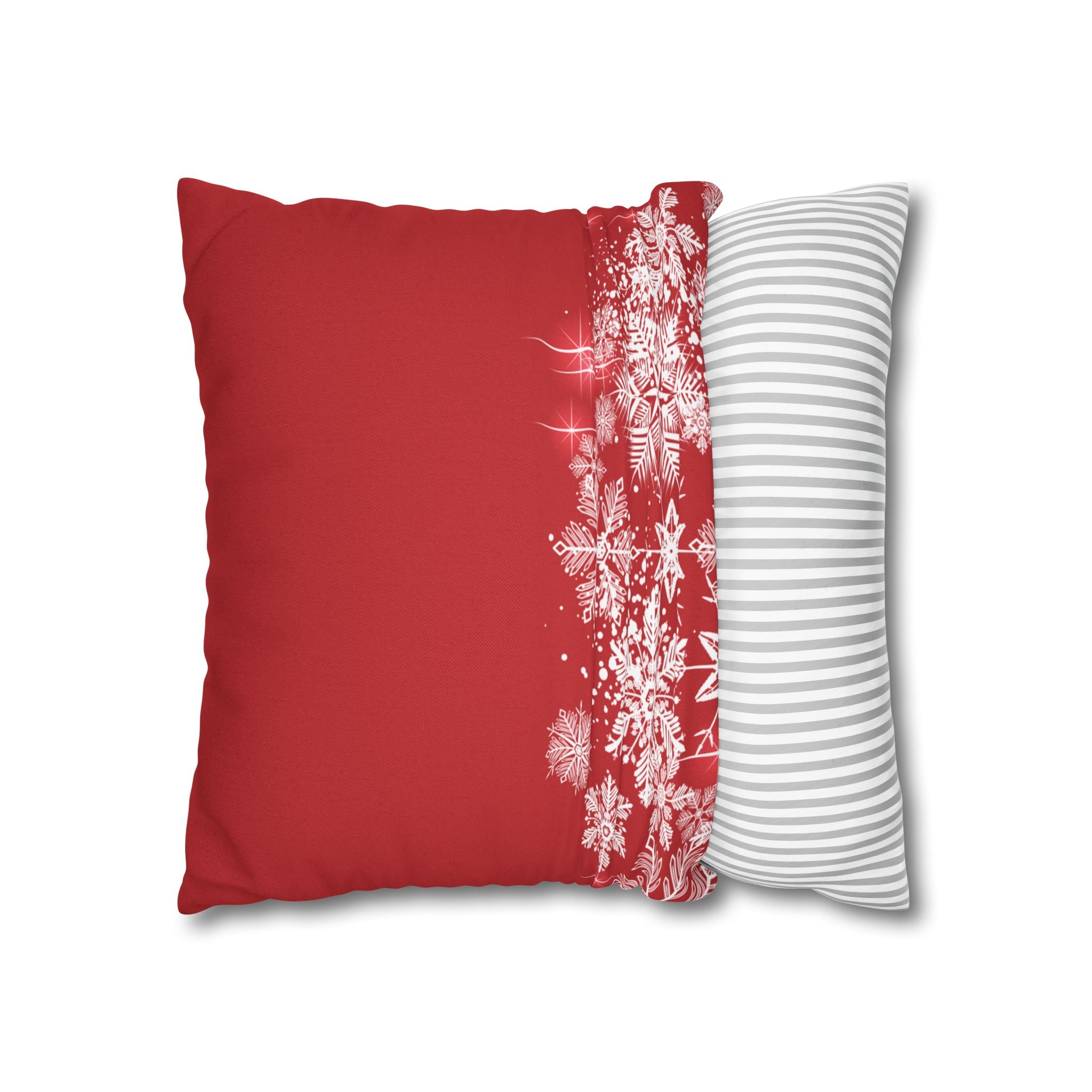 Merry Christmas Red Santa Sleigh Decorative Pillowcase
