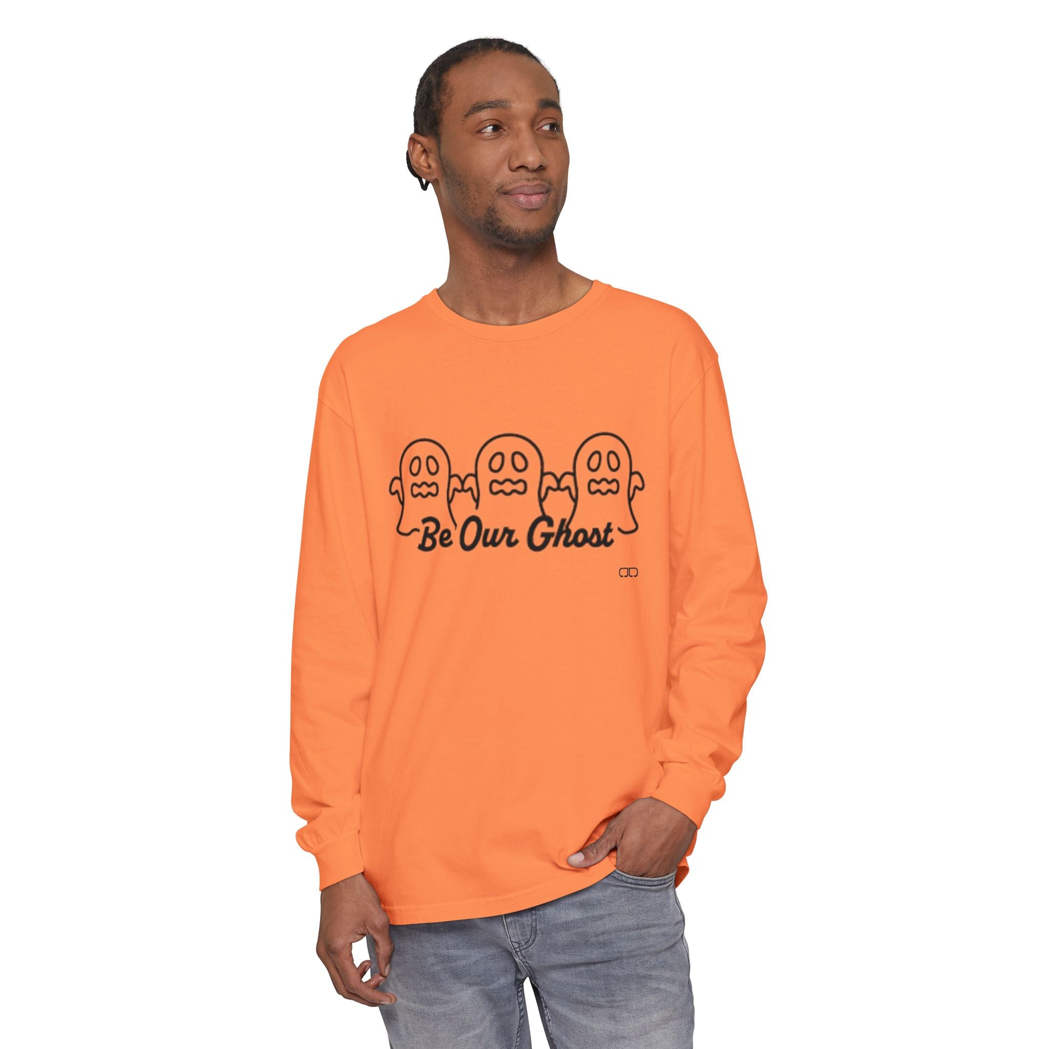 Be Our Ghost - Long Sleeve T-Shirt, Fall Apparel, Halloween Costume, Unisex Tee, Spooky Decor