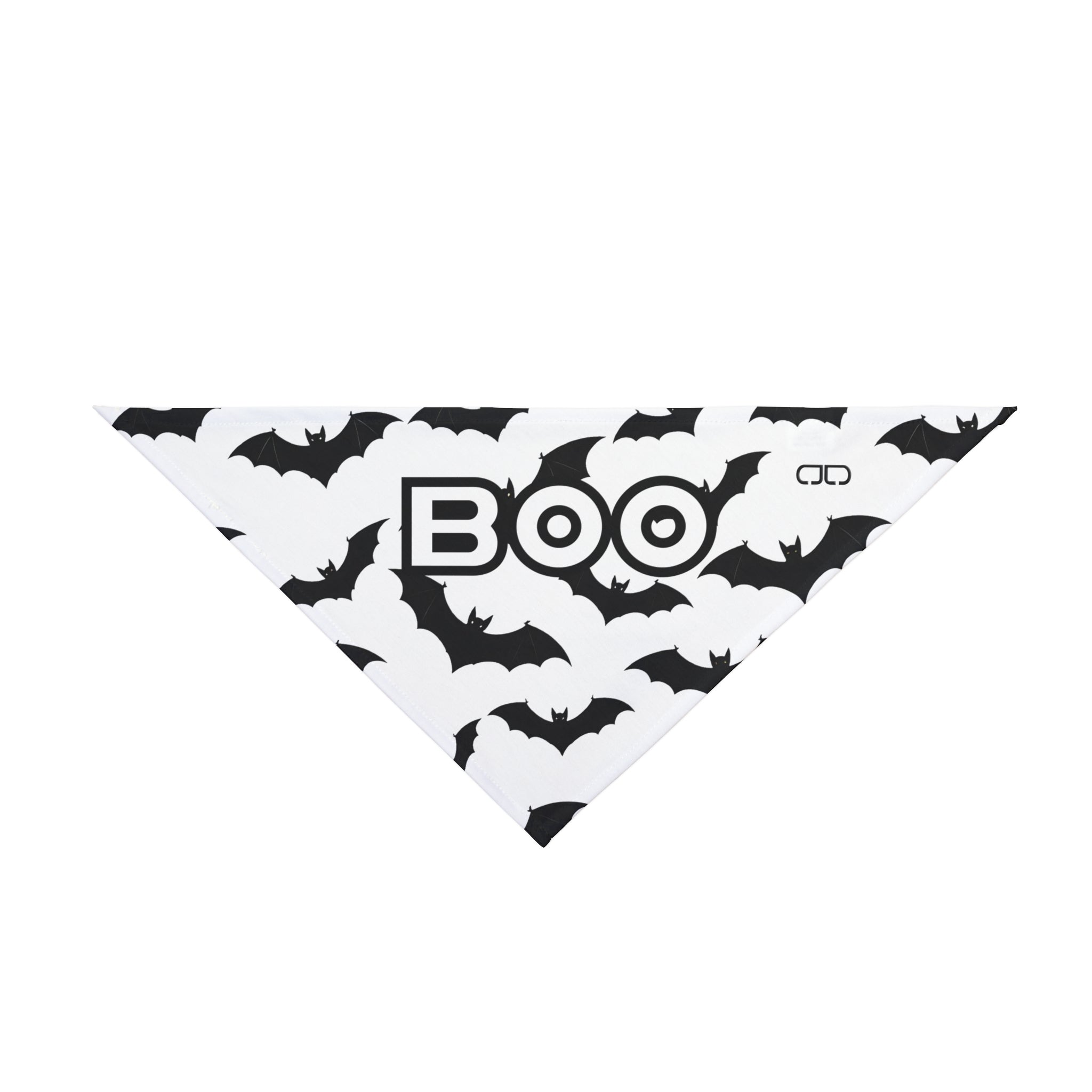 Spooky Pet Bandana for Halloween, Boo Dog Scarf, Pet Accessory, Fall Fashion, Cute Dog Outfit, Bat Print Bandana